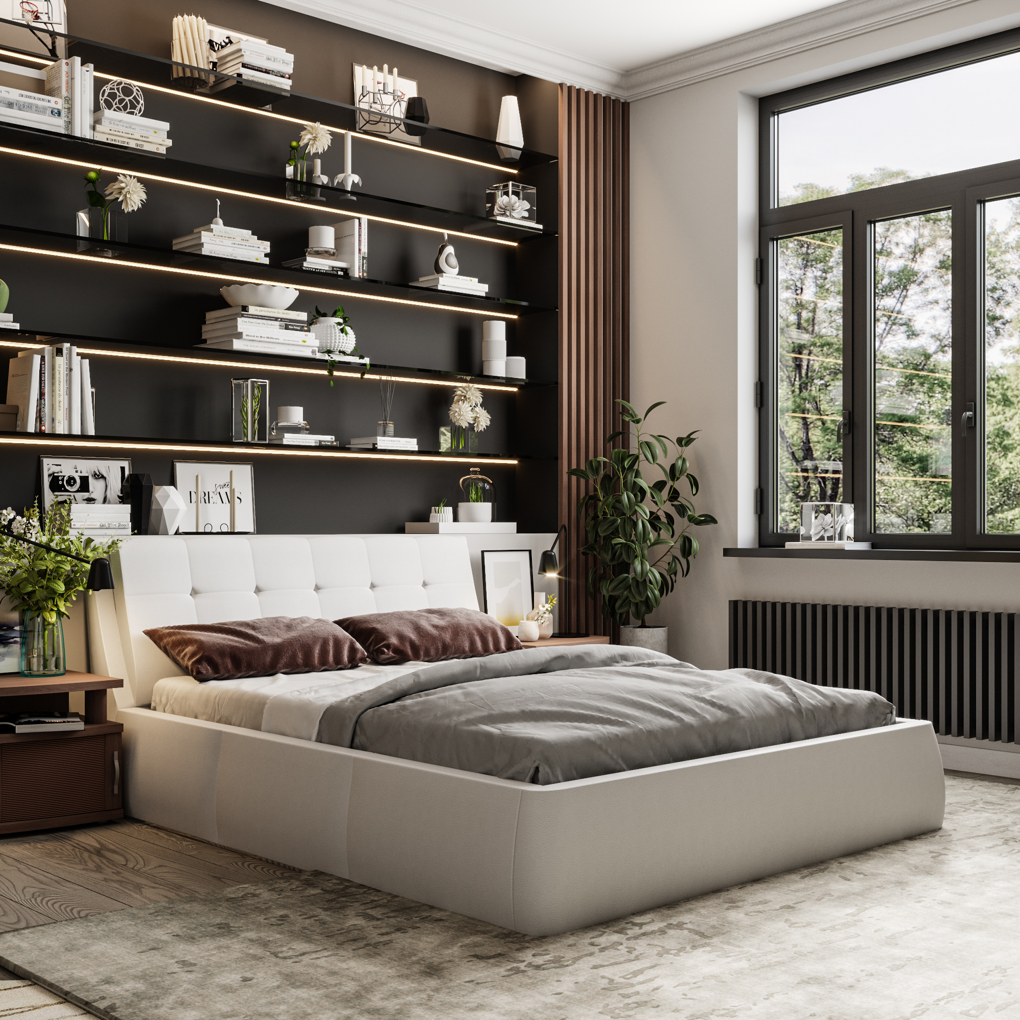 Кровать для установки основания 180x200 Lazurit 1390к