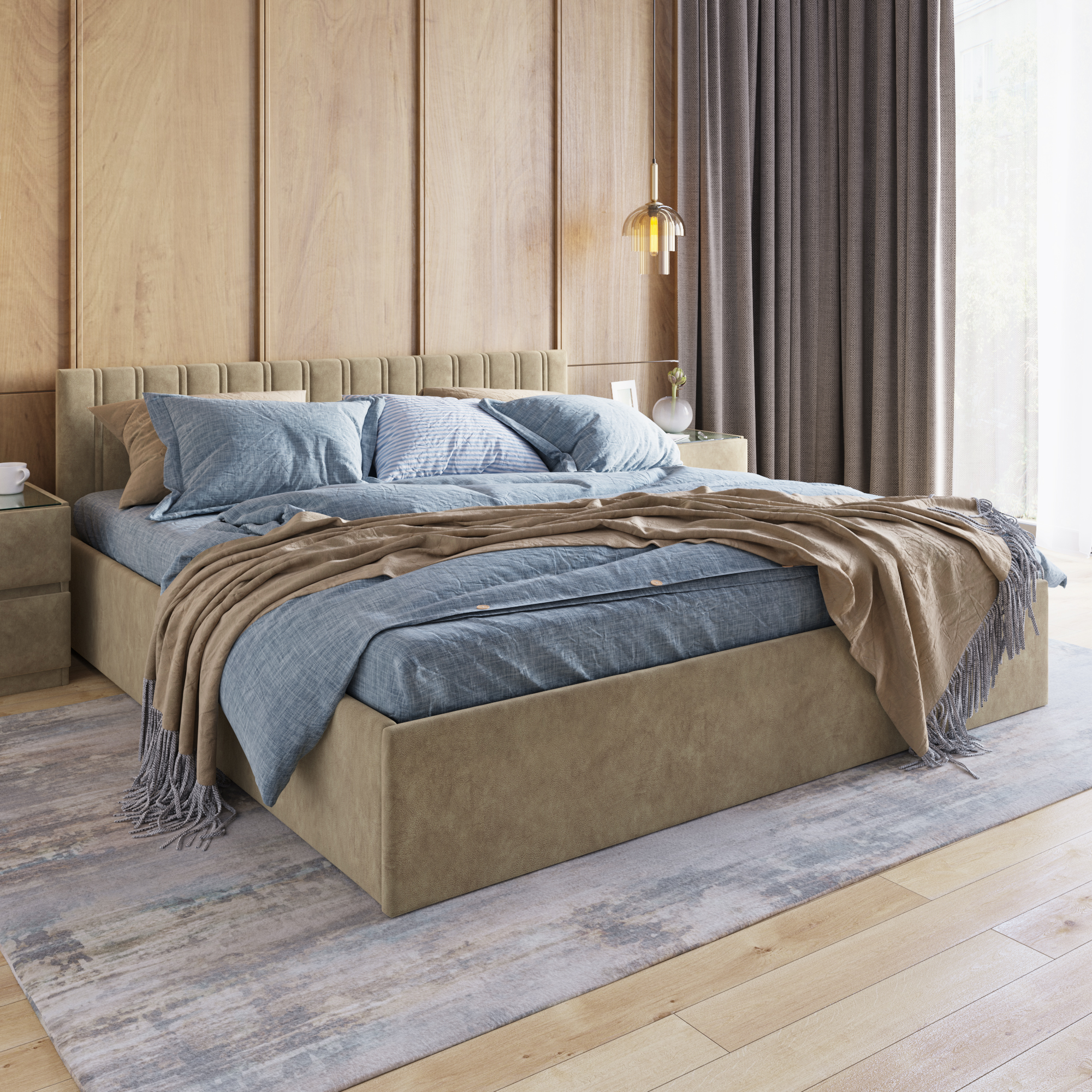 Кровать с подъёмным механизмом 180х200 Lazurit 8628
