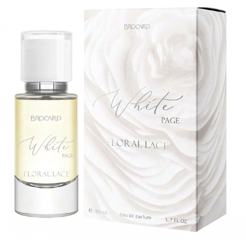White Page Floral Lace Brocard