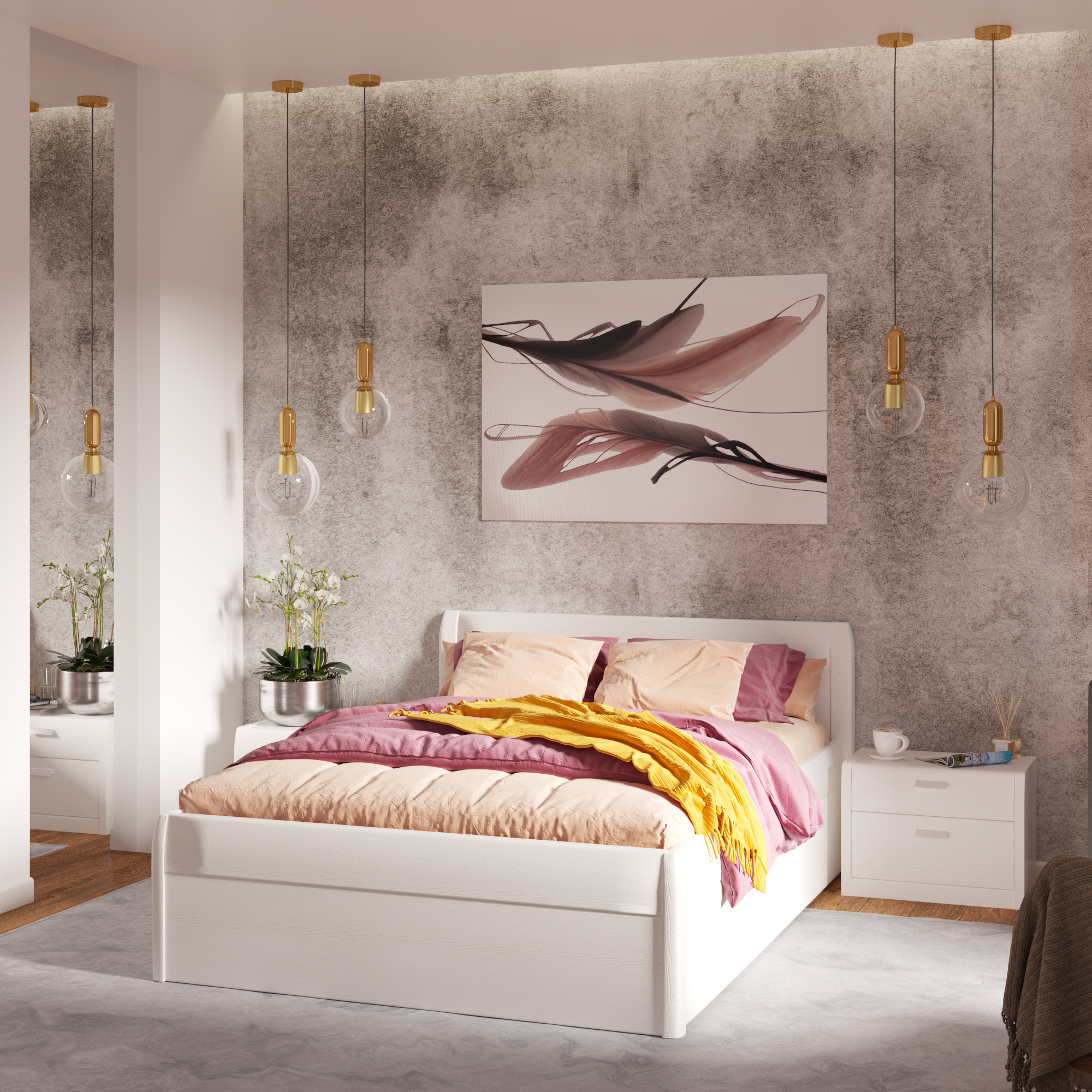 Кровать с подъемным механизмом Илона 160x200 Lazurit 5231