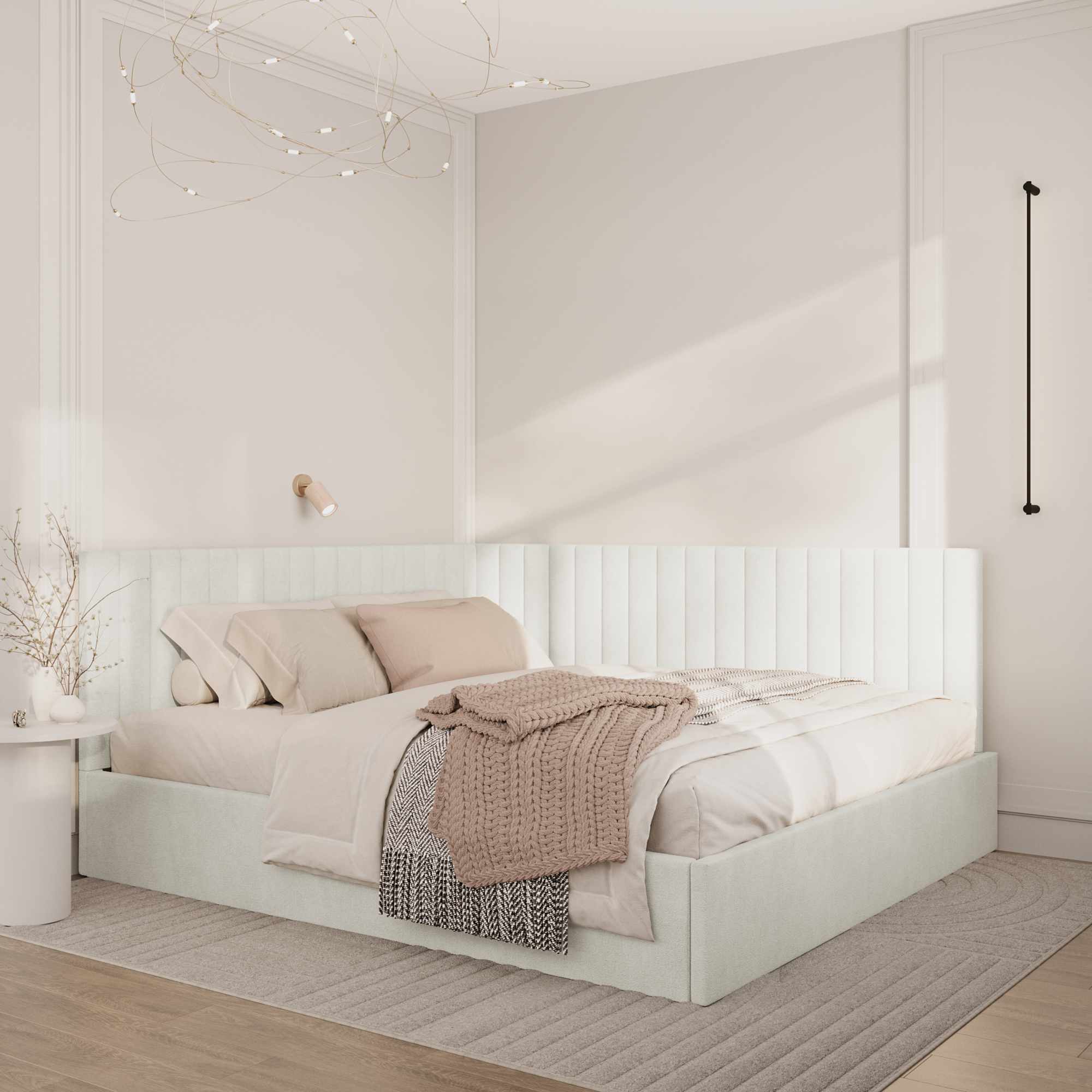 Кровать с подъёмным механизмом Агнесс 180х200 Lazurit ик0044