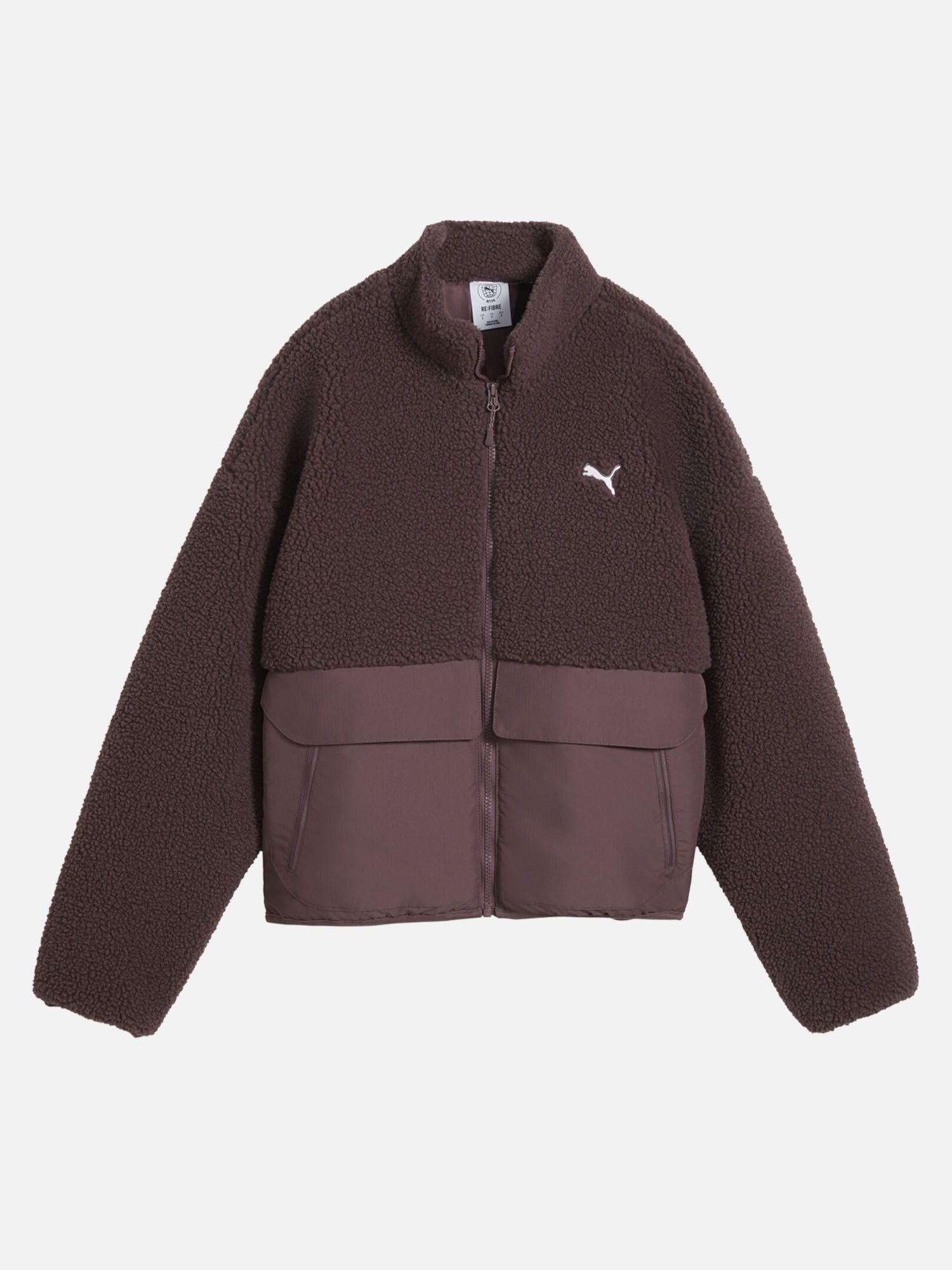 Женская олимпийка PUMA Re:Fibre Sherpa Jacket 69456791-XXS
