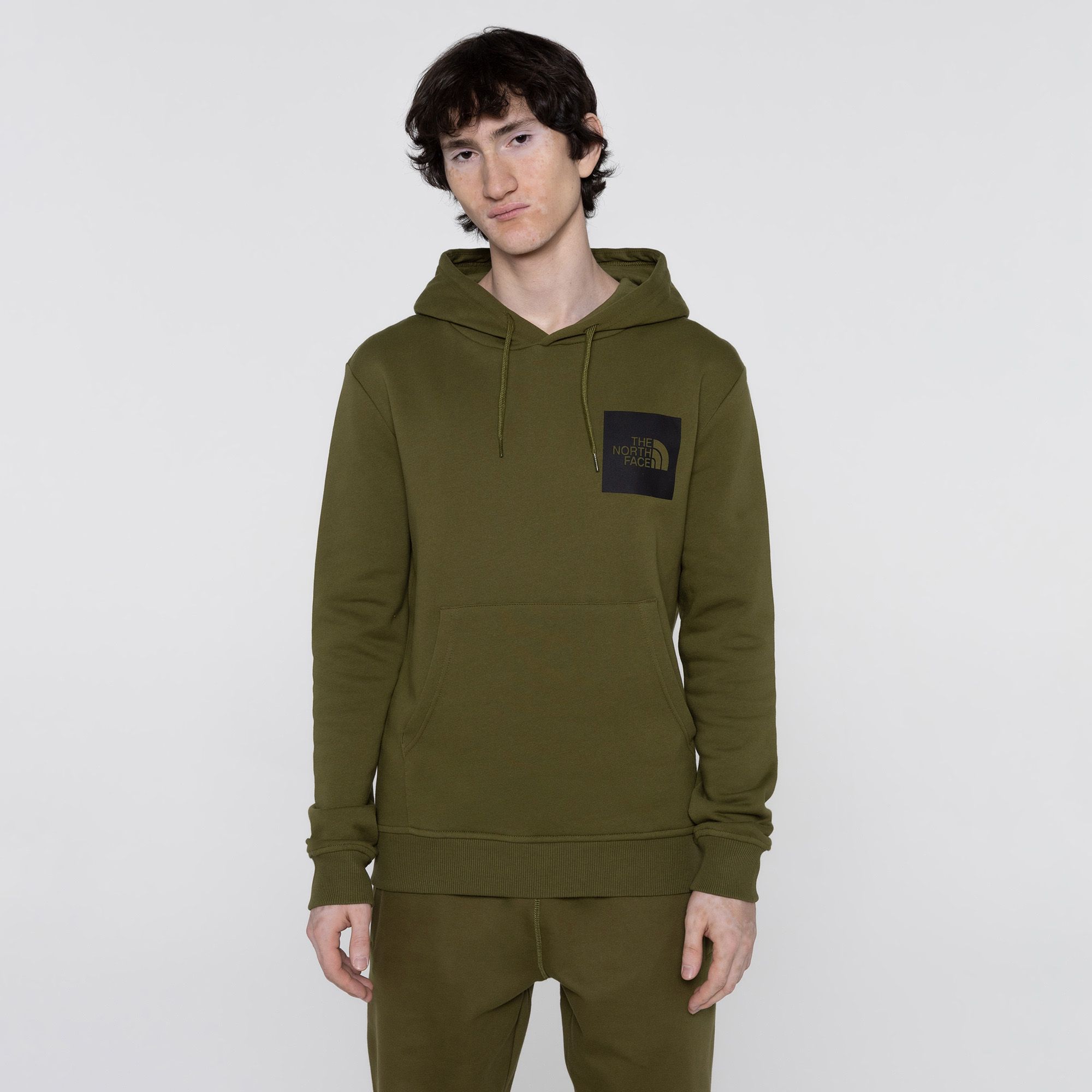 Мужская худи Fine Steel Hoodie Forest Olive The North Face NF0A5ICXPIB1-M