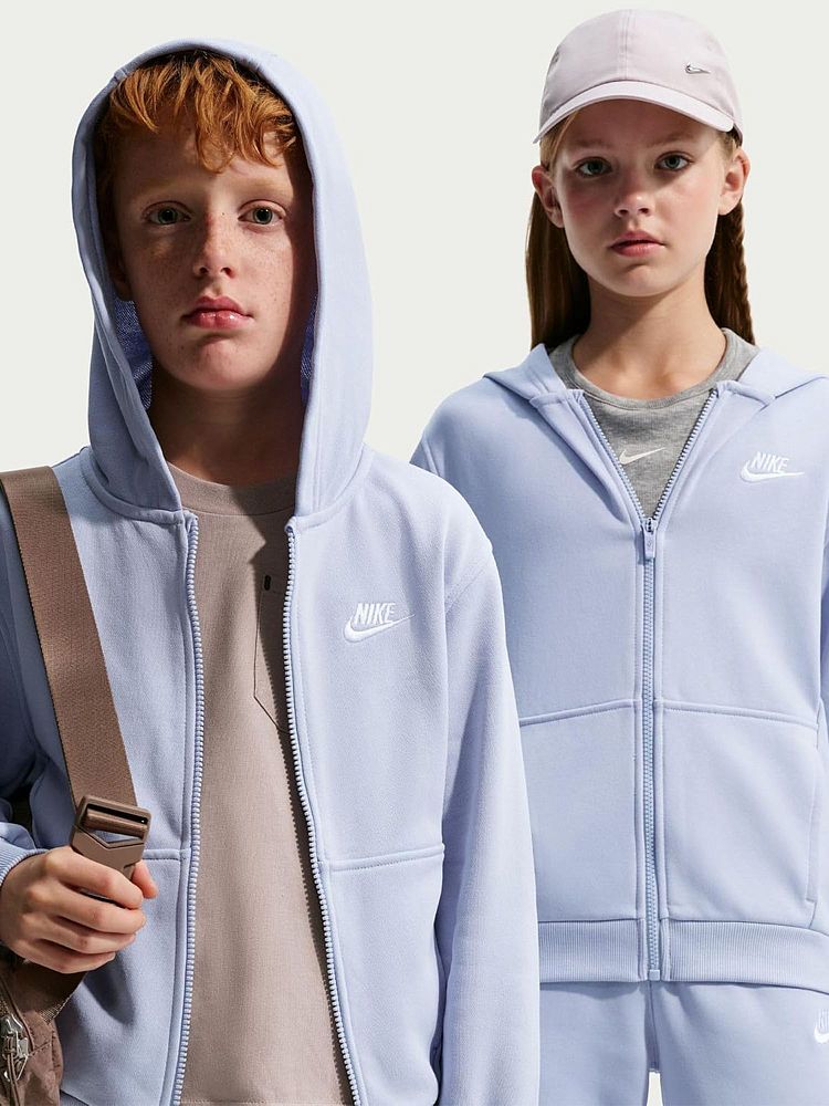 Подростковая толстовка Sportswear Club French Terry Full-Zip Hoodie Nike FD3017-057-L