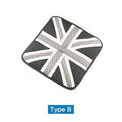 Union Jack Car Seat Cover for Mini Cooper F54 F55 F56 F57 F60 R56 R50 R53 R60 R55 R57 JCW B - Gray Union Jack серый HOSHING AUTO PRO