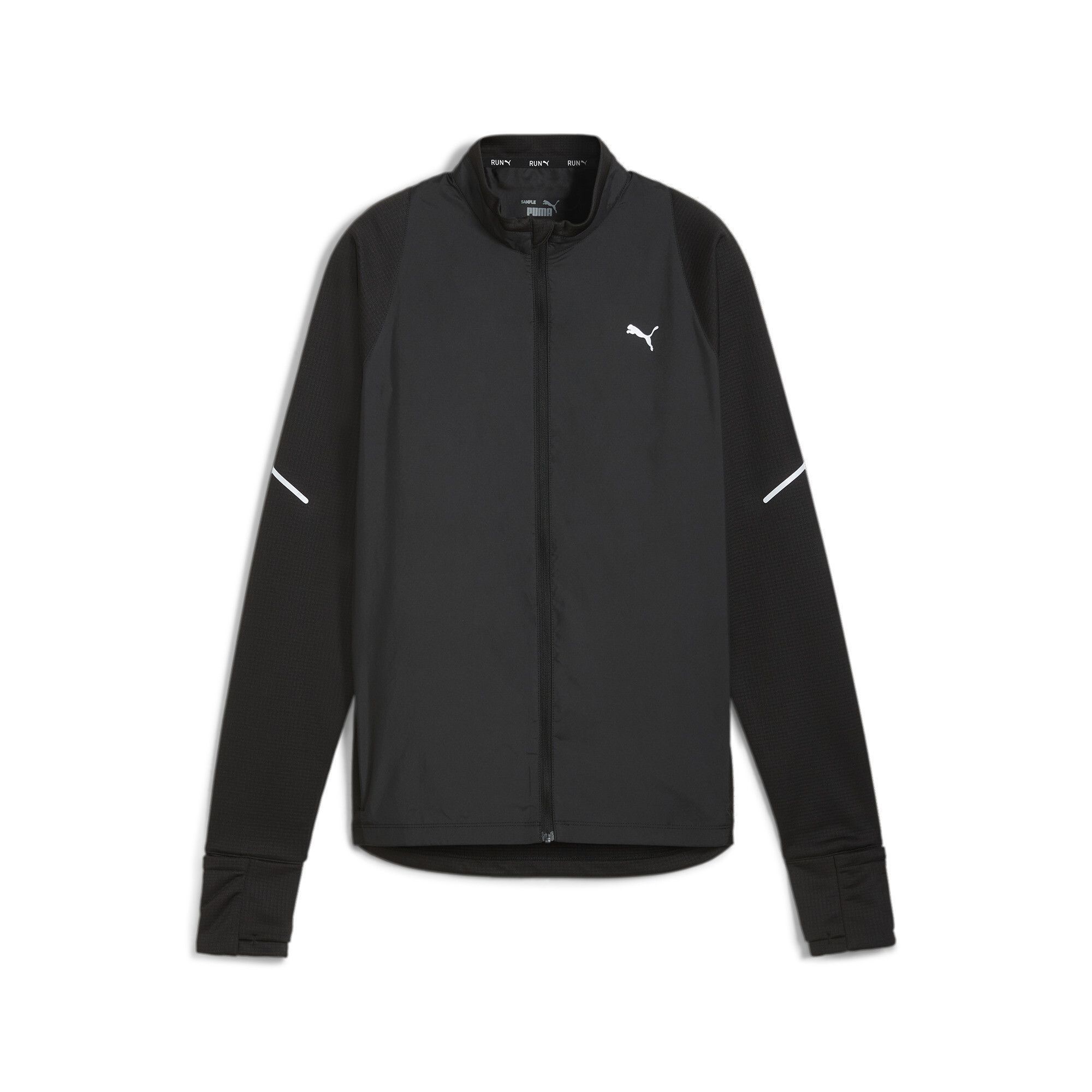 Женская олимпийка PUMA RUN GRID FLEECE/WOVEN JACKET 52575901-S