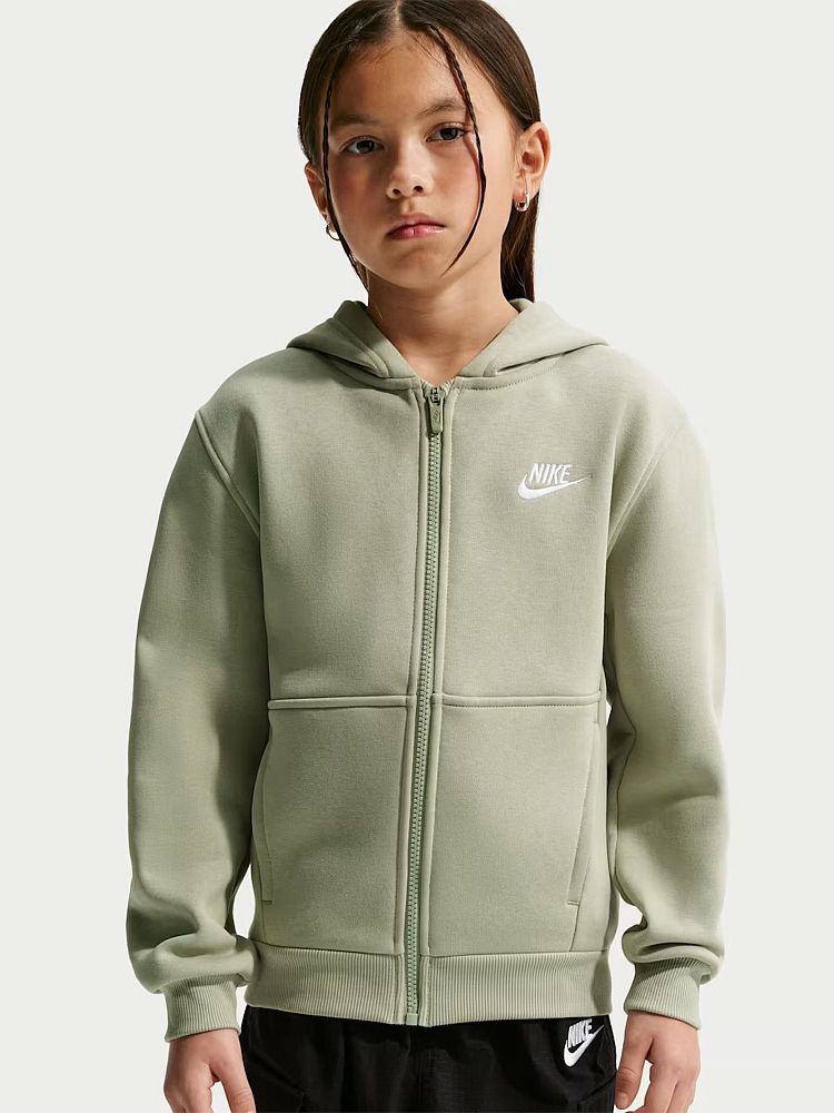 Подростковая толстовка Sportswear Club Fleece Full-Zip Hoodie Nike FD3004-304-XL