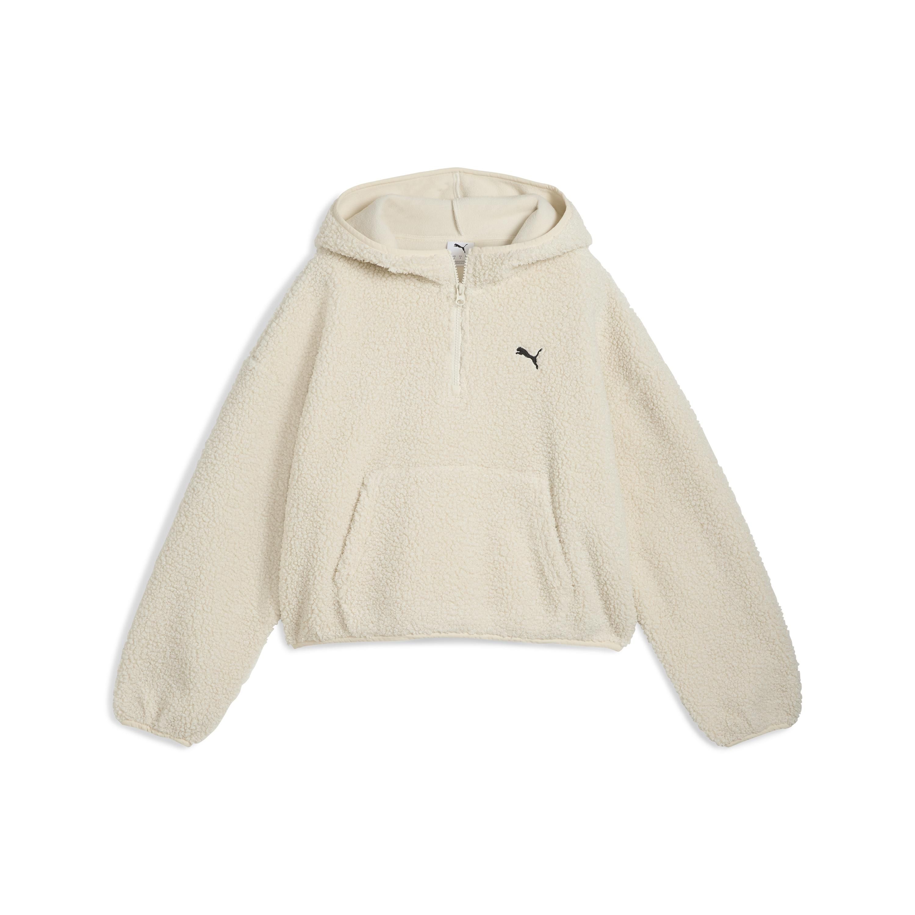 Женская толстовка PUMA WARDROBE ESS Oversized Polar Fleece Hoodie 63204887-L