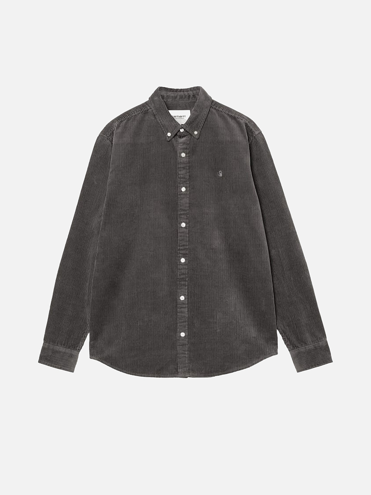 Мужская рубашка Madison Cord Shirt Carhartt WIP I029958-GRPHT-GRPHT-L