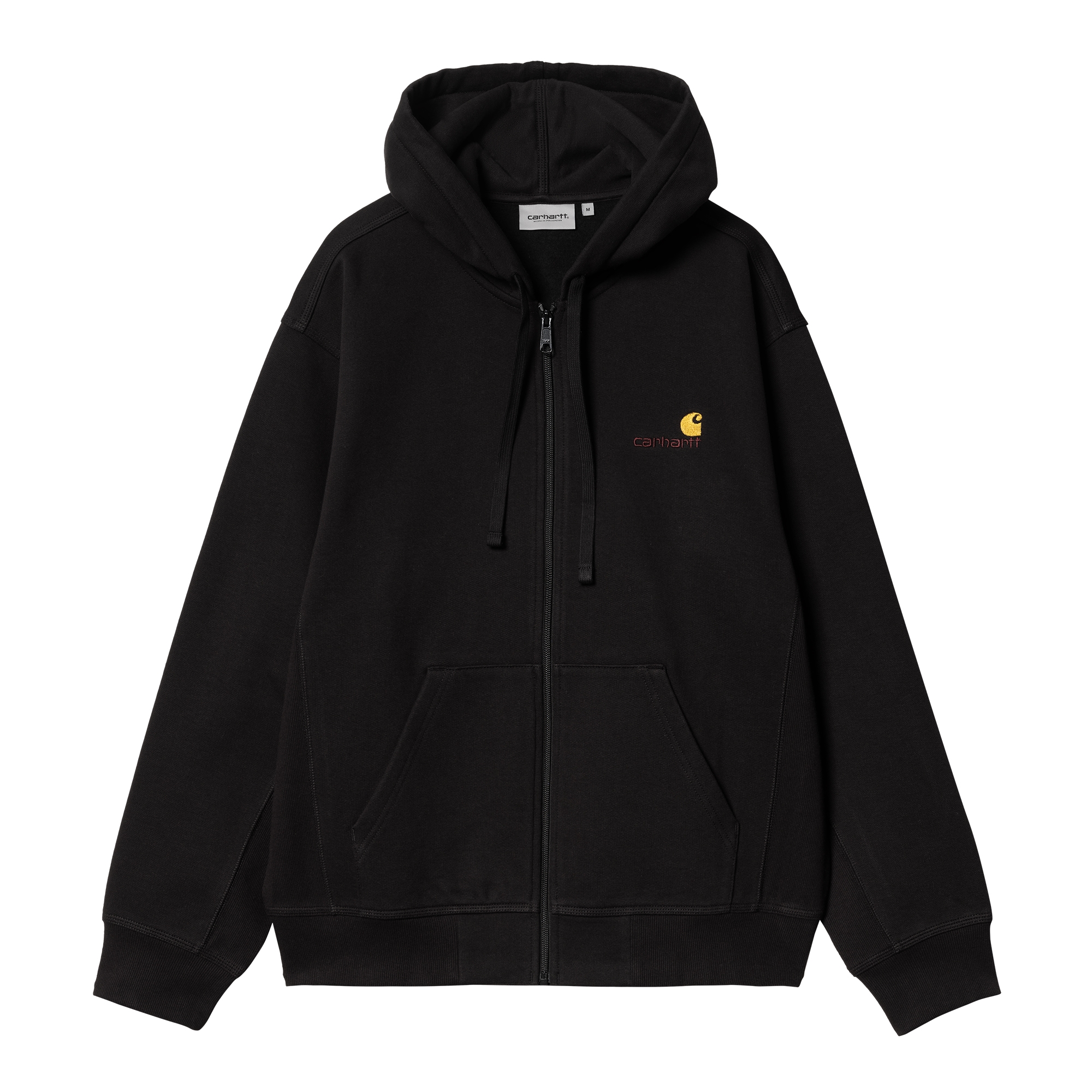 Мужская толстовка Hooded American Script Jacket Carhartt WIP I033063-BLACK-XXL