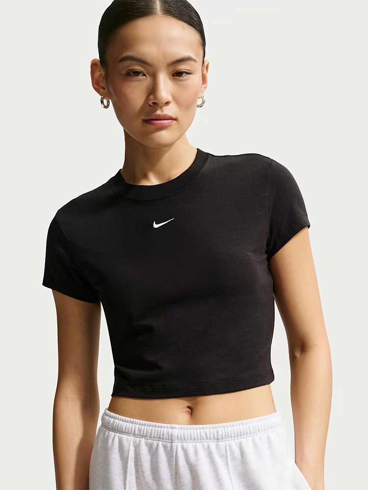 Женская футболка Sportswear Chill Knit Cropped T-Shirt Nike HF9538-013-M