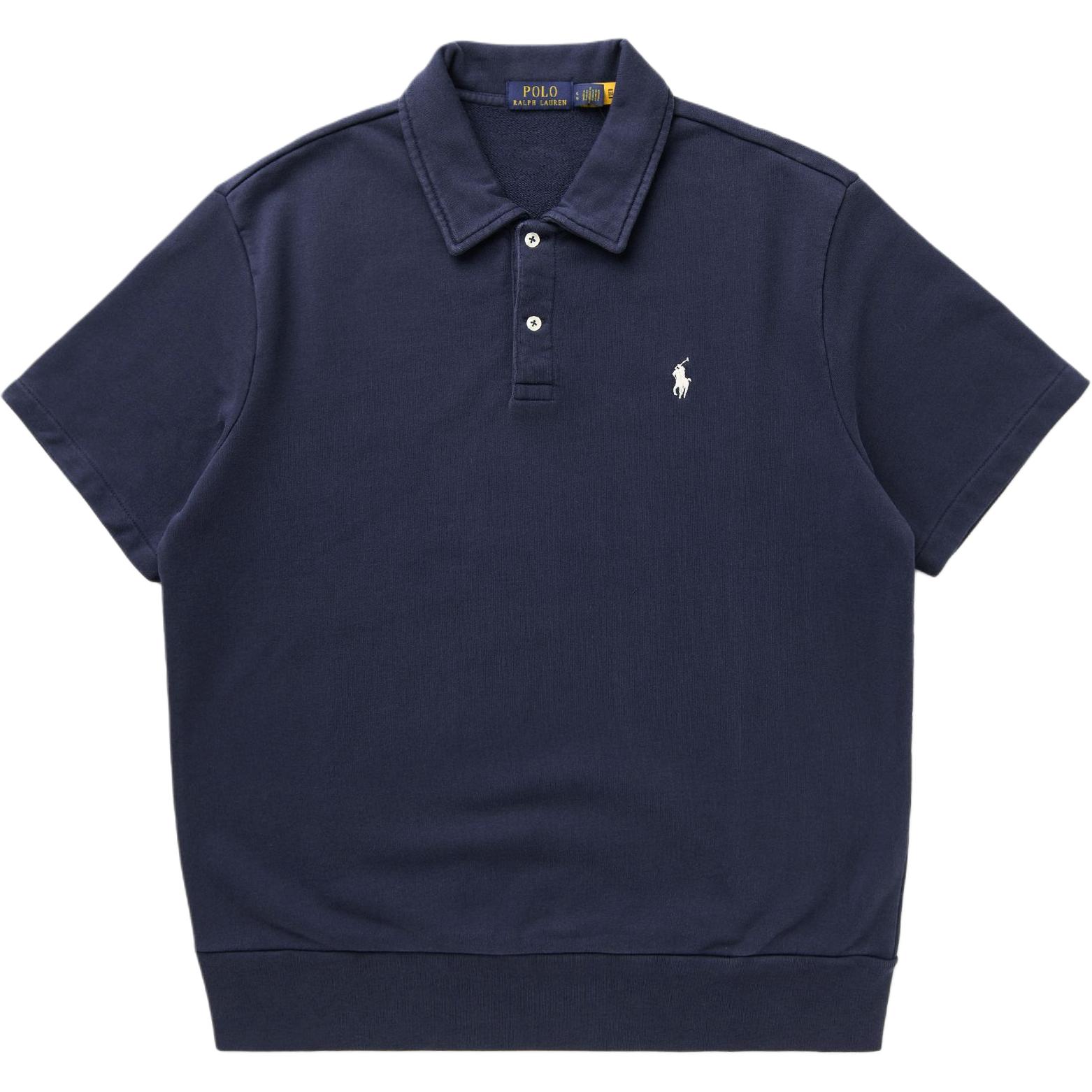 Поло Ralph Lauren с логотипом и воротником Мужские топы Синий 710963807-001 XL black