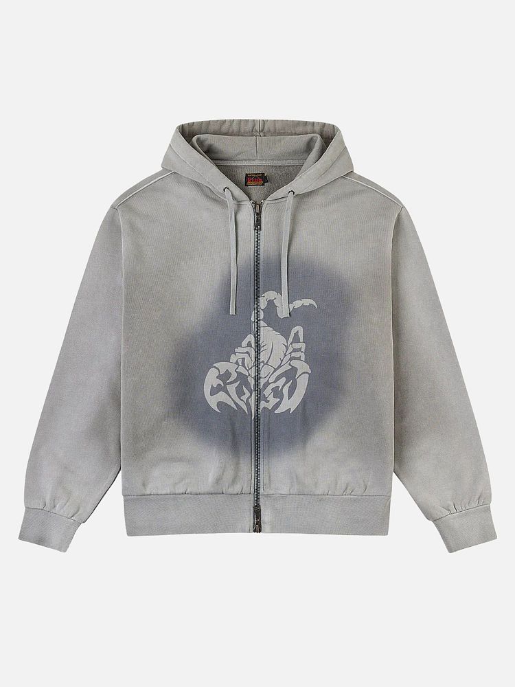 Мужская толстовка Heritage Scorpio Hoodie Evisu 2ESHTM6SW7009-LTGREY-M