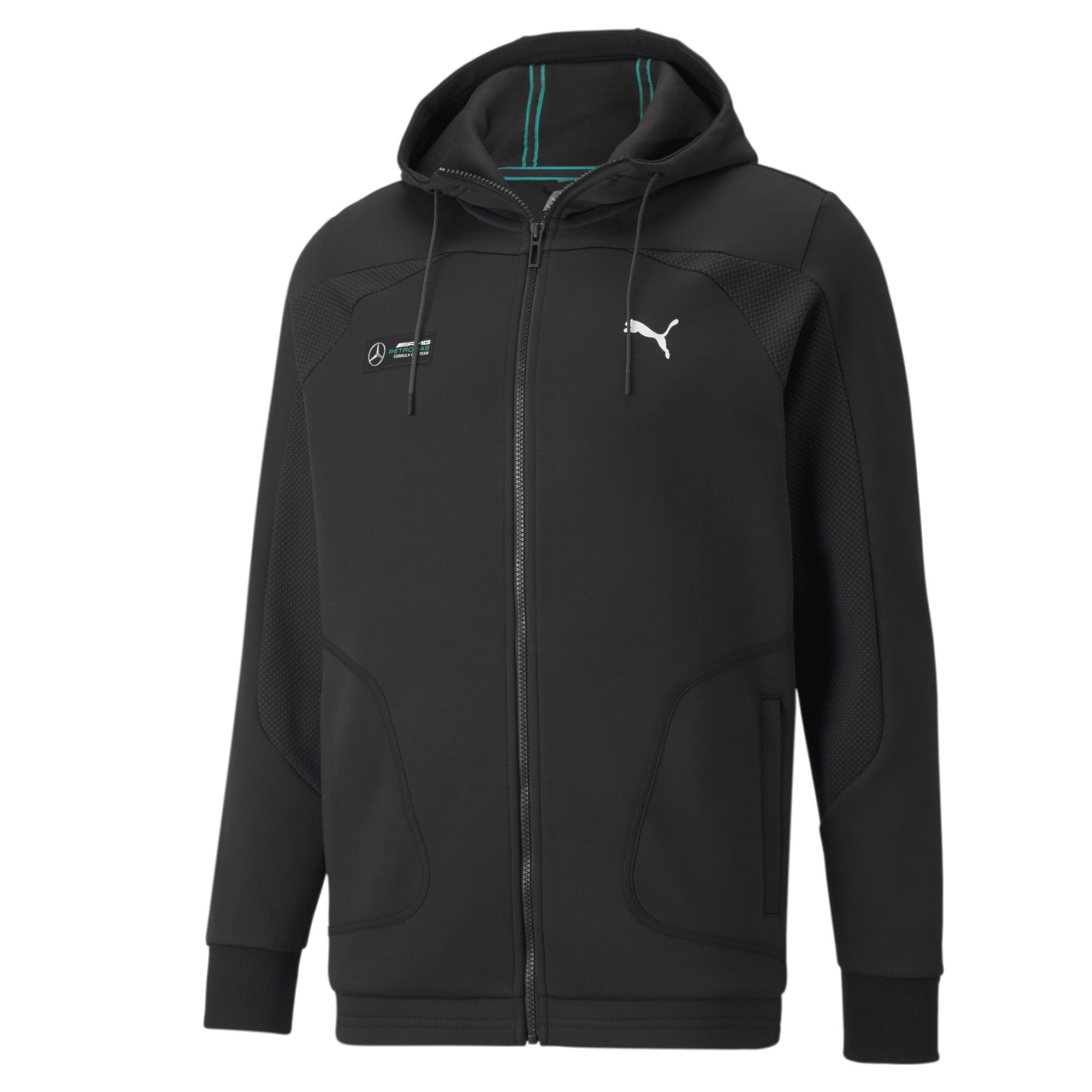 Мужская толстовка Mercedes-AMG Petronas Formula 1 Hooded Sweat Jacket PUMA 53187801-XS