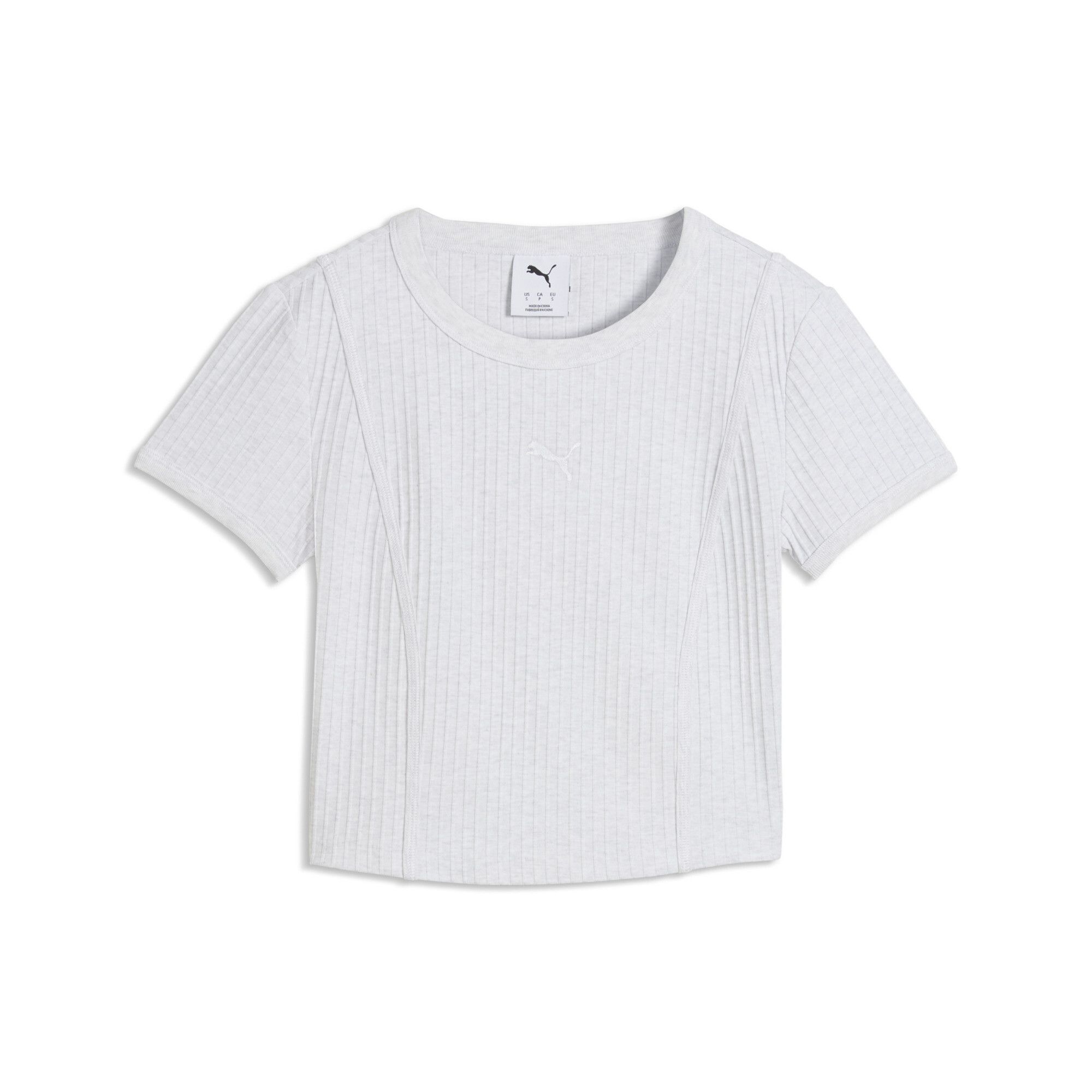 Женская футболка PUMA Essentials Ribbed Baby Tee 63666505-S