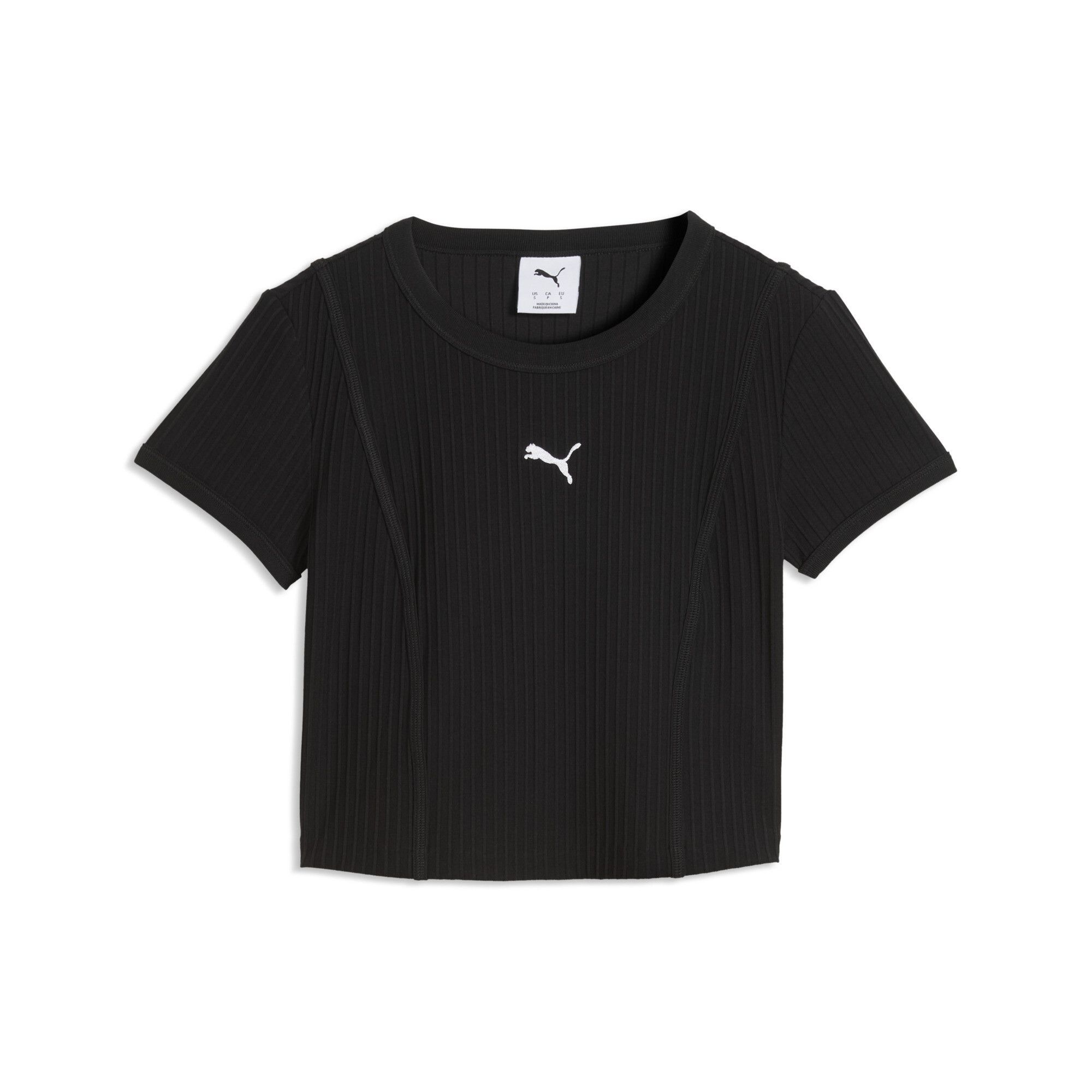 Женская футболка PUMA Essentials Ribbed Baby Tee 63666501-XS