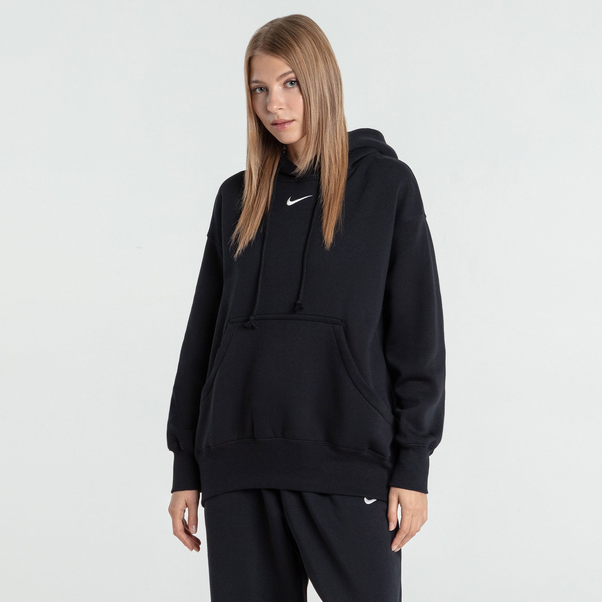 Толстовка W NSW PHNX FLC OS PO HOODIE Nike DQ5860-010-S