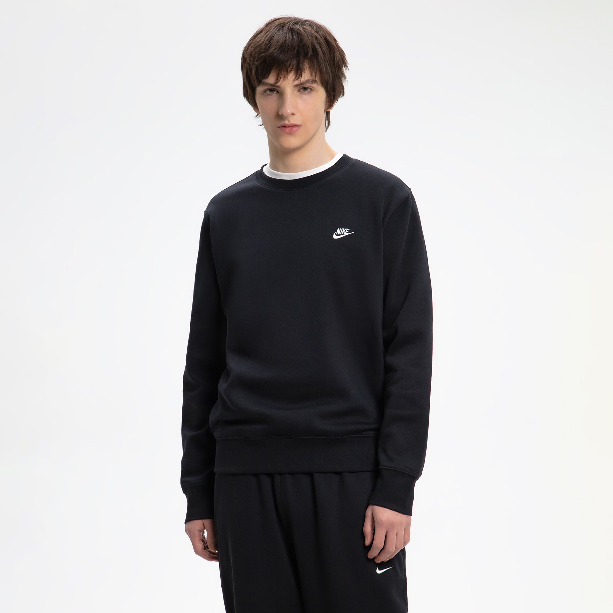 Мужской свитшот Club Fleece Crew Nike FN3886-010-S