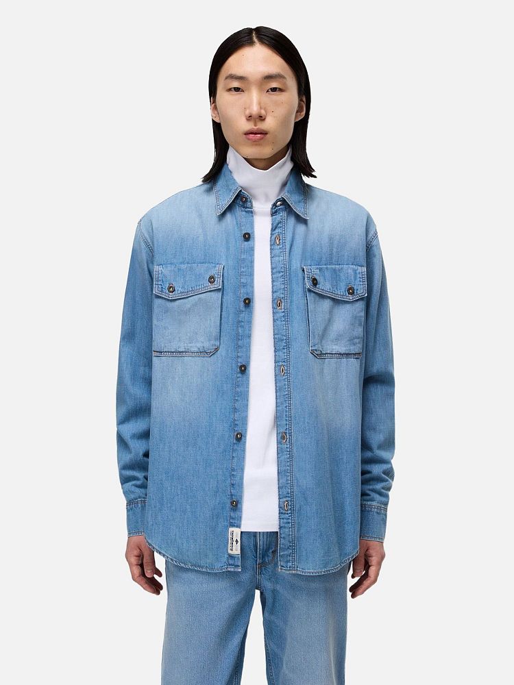 Мужская рубашка Kiene Denim Long Sleeve Shirt Napapijri NP0A892ZD1B1-XL
