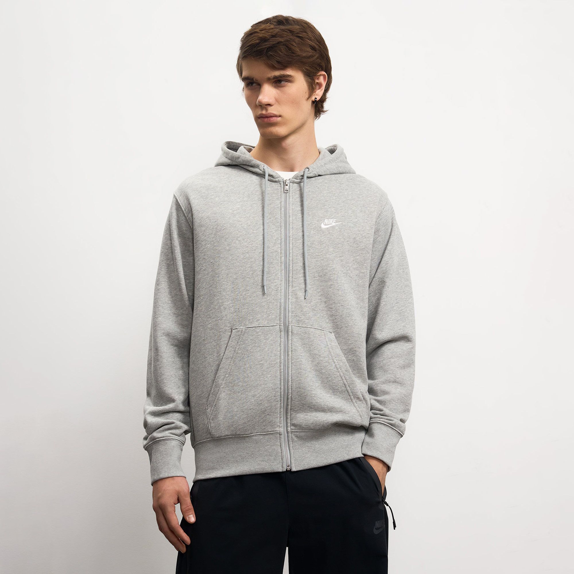 Мужская толстовка Club French Terry Full Zip Hoodie Nike FN3884-063-S