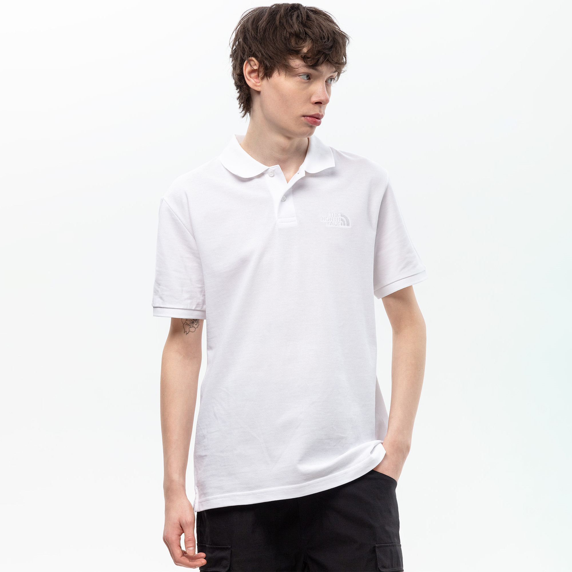 Мужское поло Regular Polo Essential White The North Face NF0A8C1PFN41-L