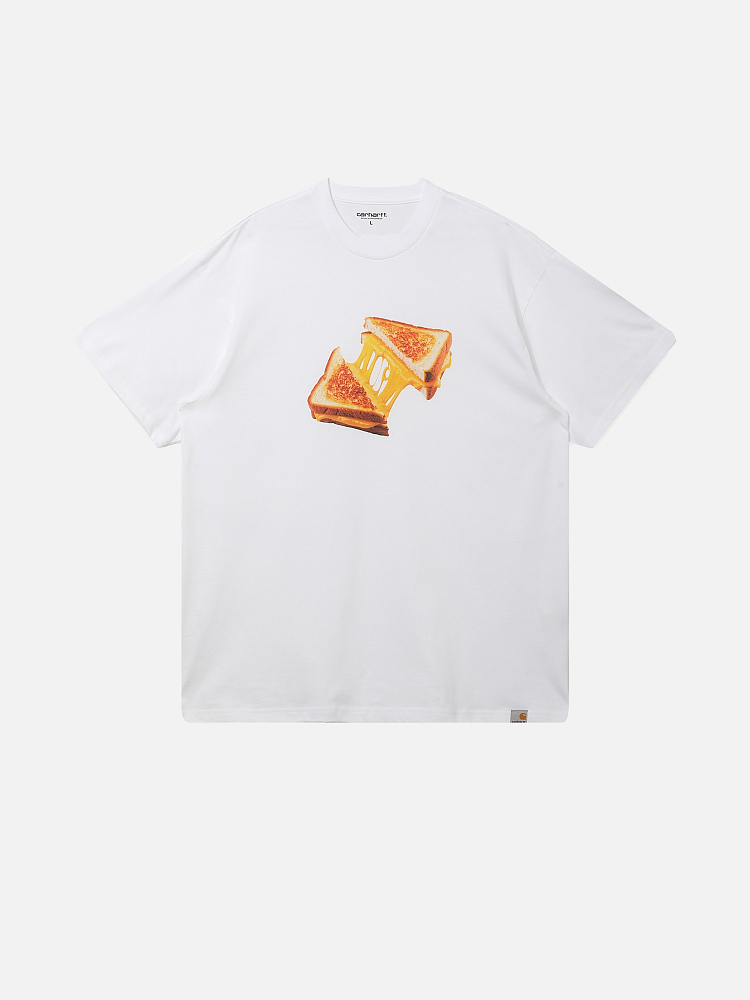 Мужская футболка Cheese Toast T-Shirt Carhartt WIP I036882-WHITE-M