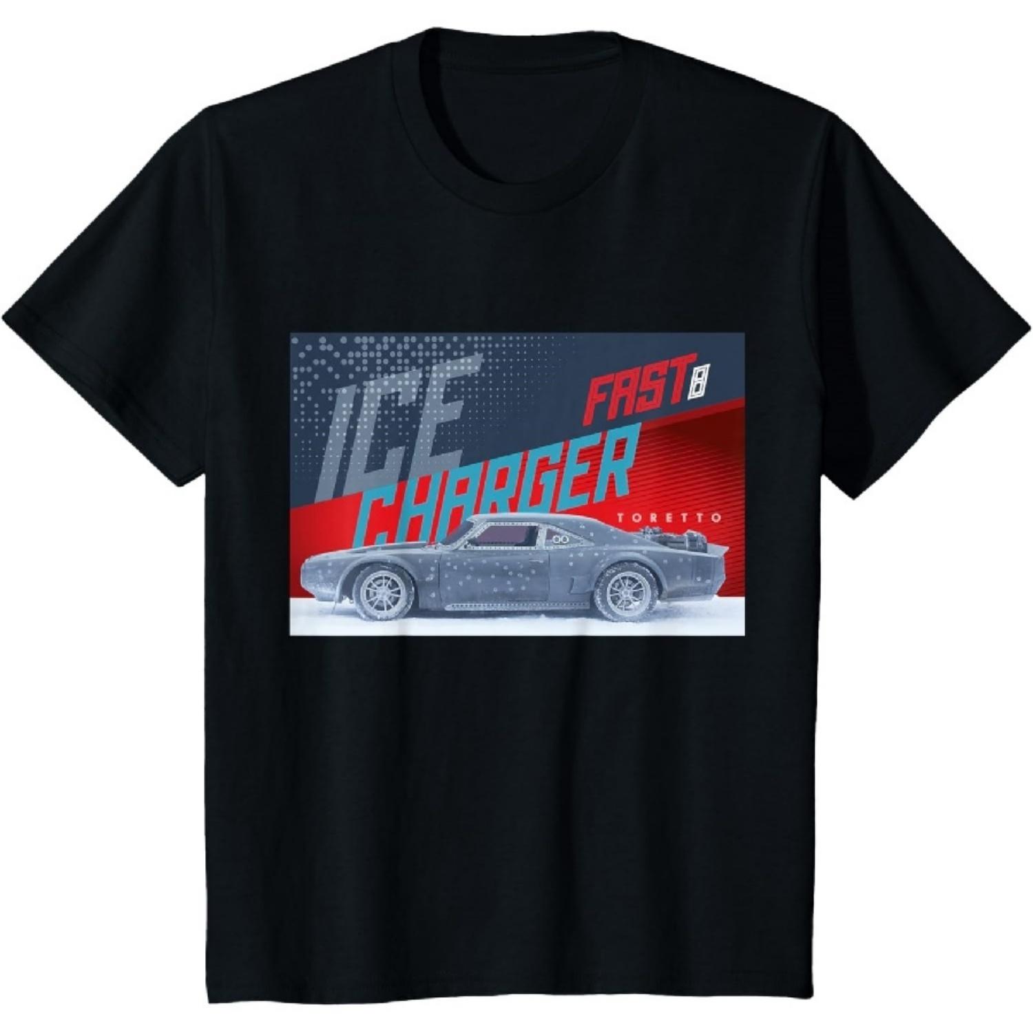 Детская футболка The Fate of the Furious - Dodge Charger Торетто S чёрный Comfortable clothing