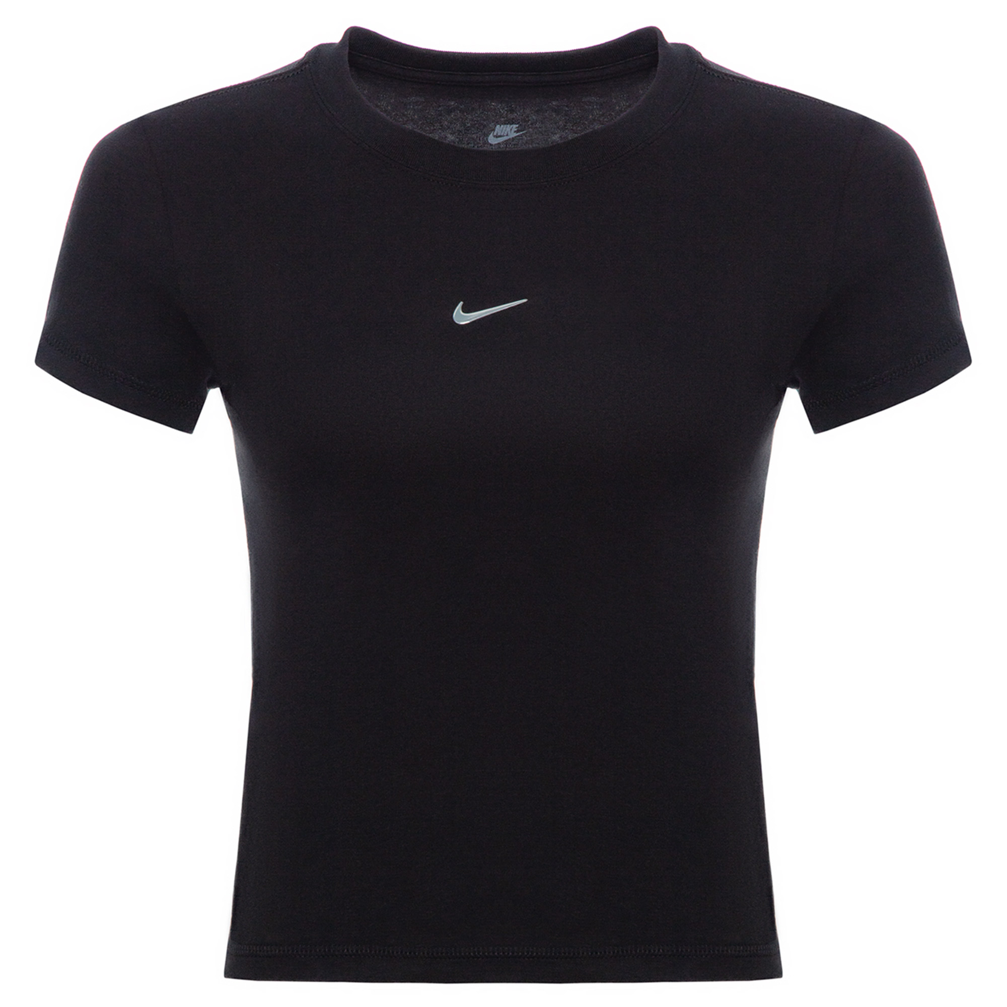 Женская футболка Sportswear Chill Knit Cropped Slim Fit T-Shirt Nike HV6525-010-M