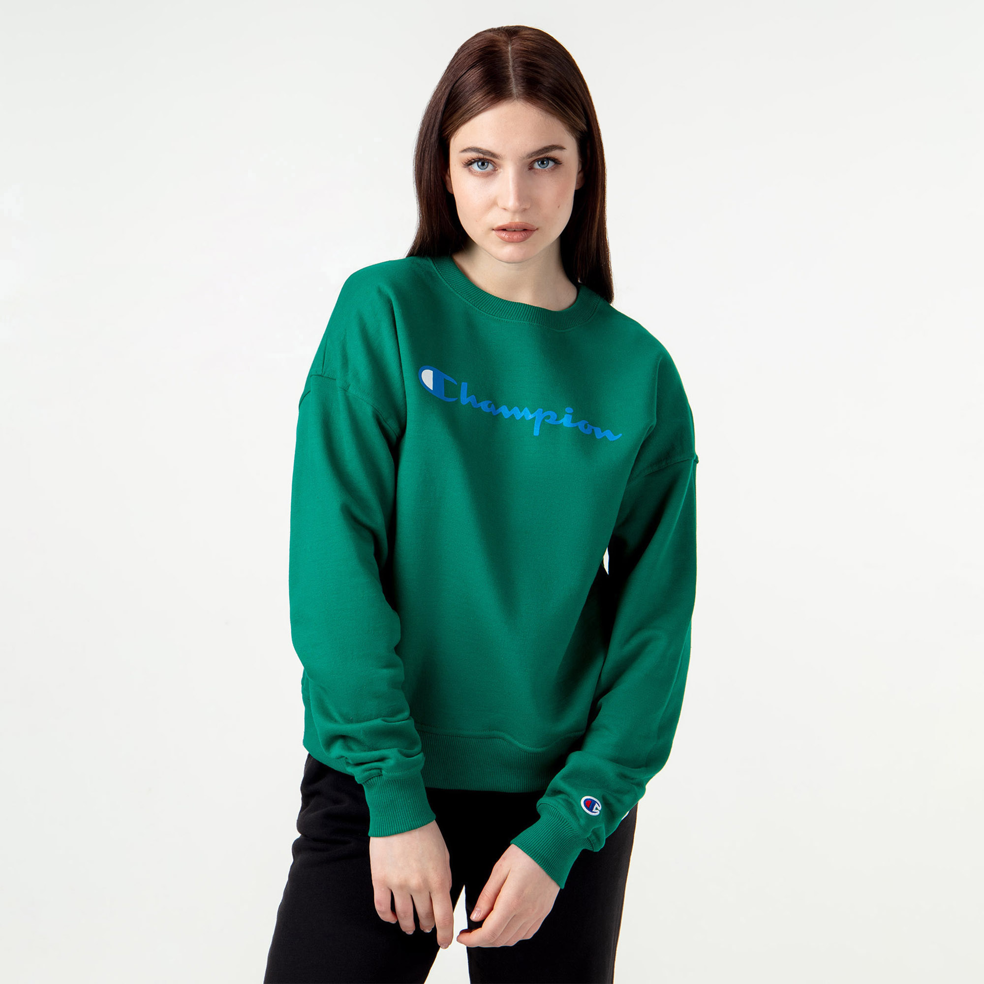Женский свитшот Champion Powerblend Relaxed Crew GF535Y08113-MAC-L