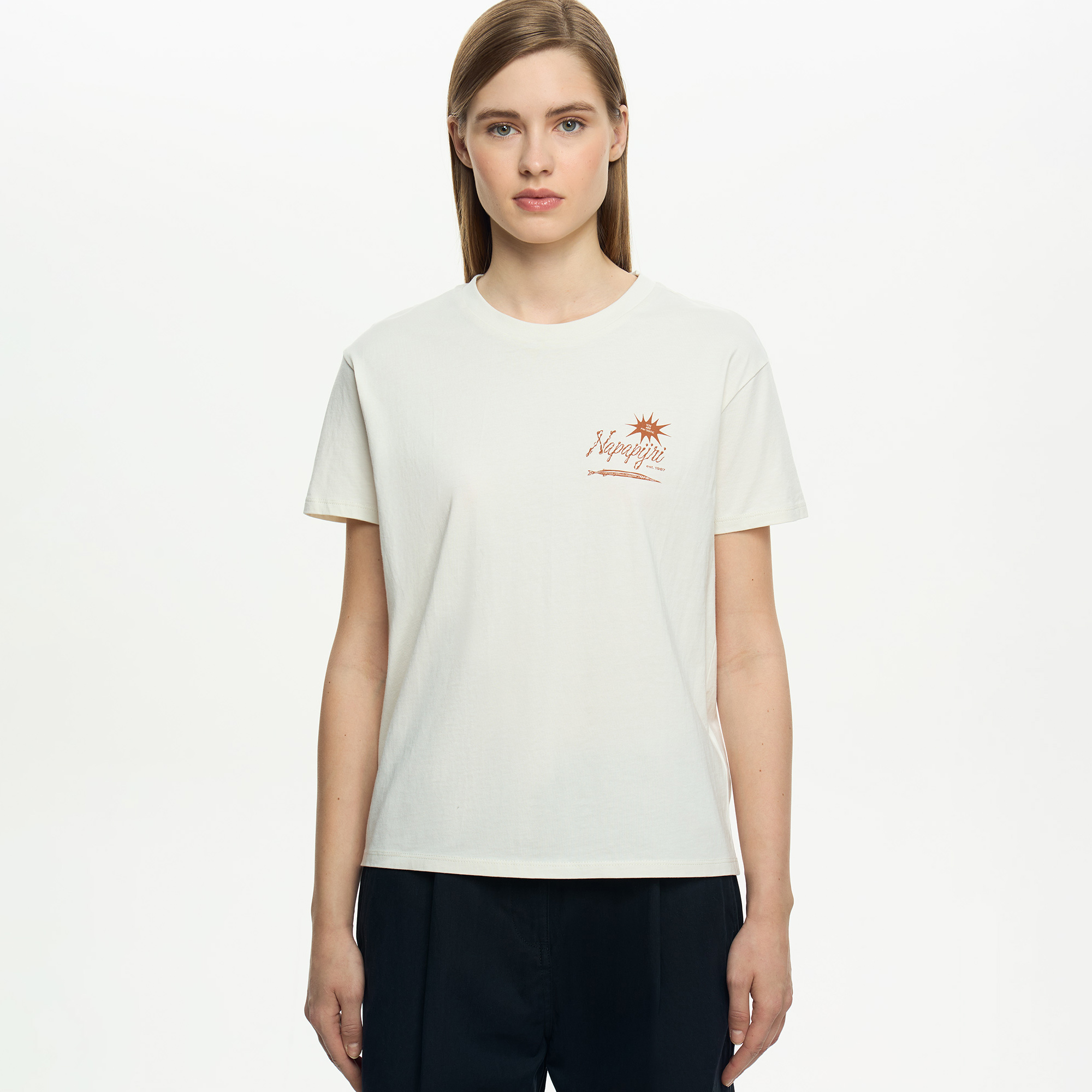 Женская футболка Antimony Short Sleeve Tee Napapijri NP0A4HR4FX91-L