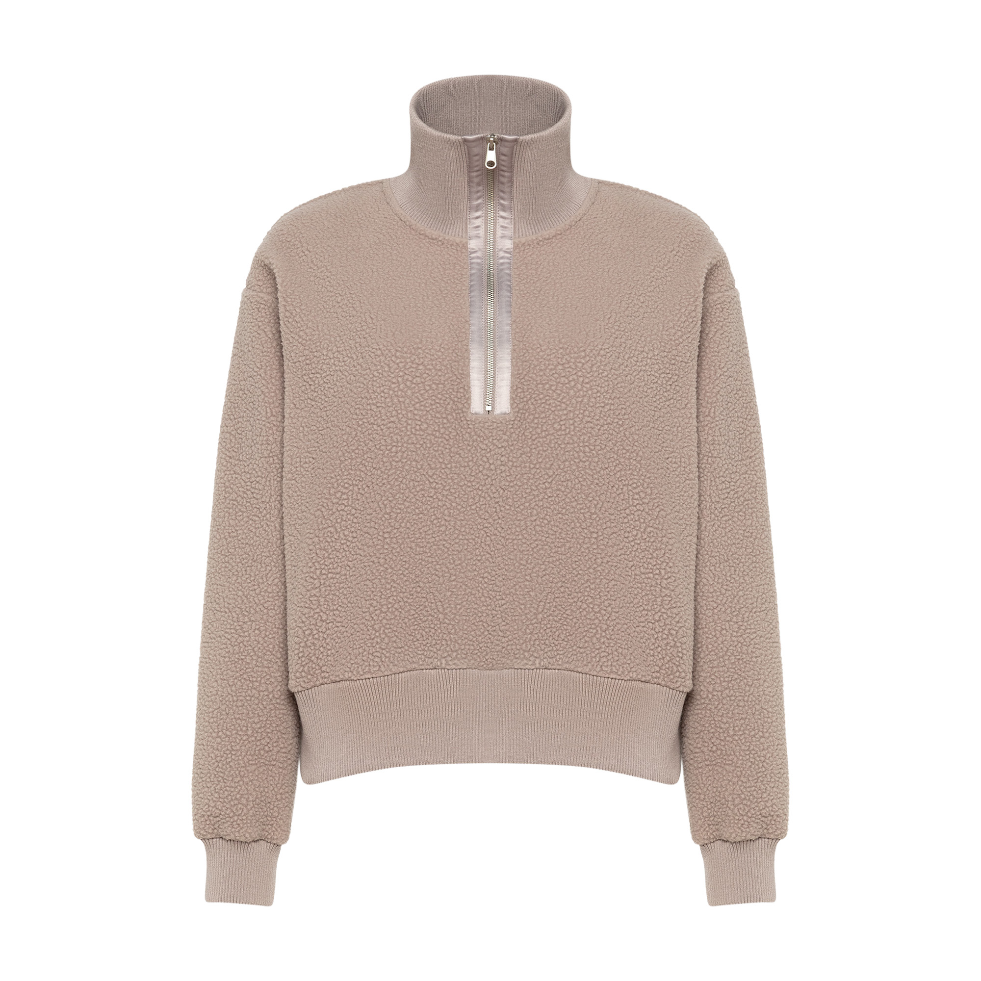 Женская флисовая кофта Cropped Half-Zip Sherpa Hoodie STREETBEAT SBW-CRWHZ0005-214-L