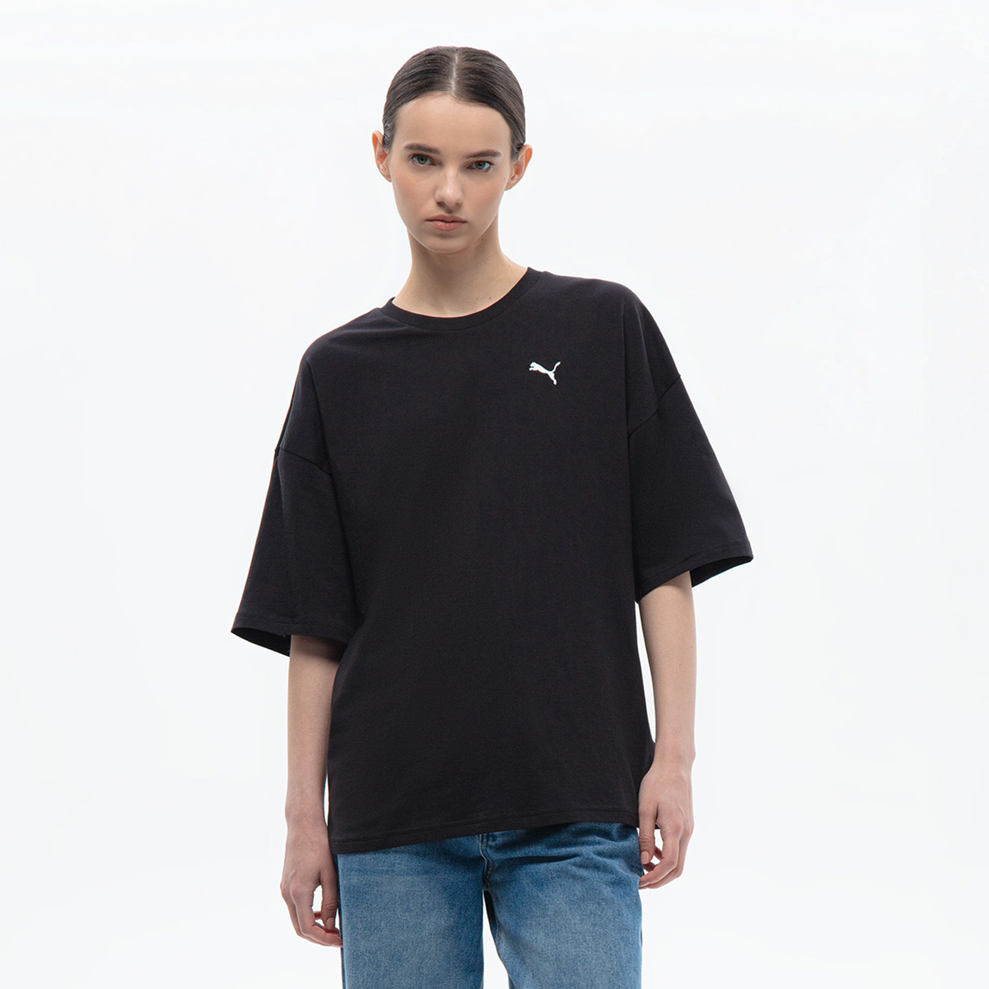 Женская футболка Wardrobe Essentials Oversized Tee PUMA 62974401-S