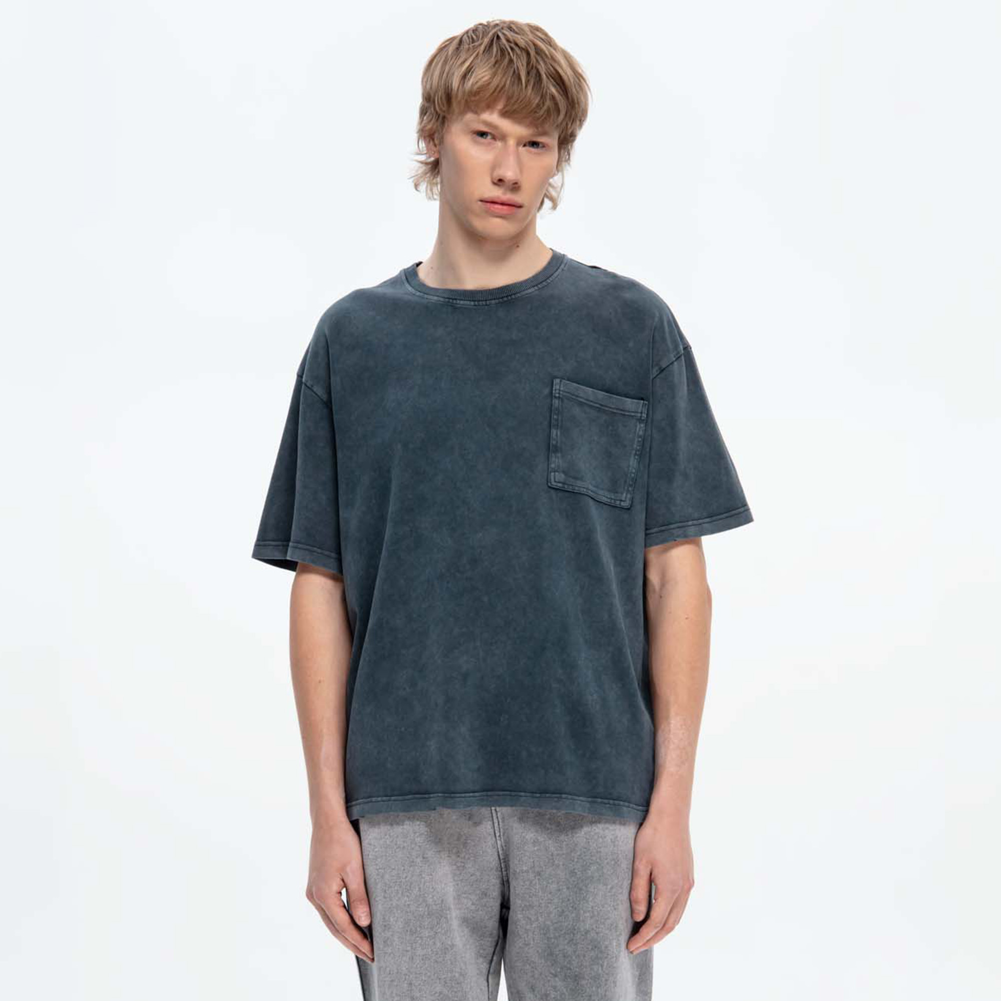 Мужская футболка Washed Pocket Tee STREETBEAT SBM-TEE0222-901-S