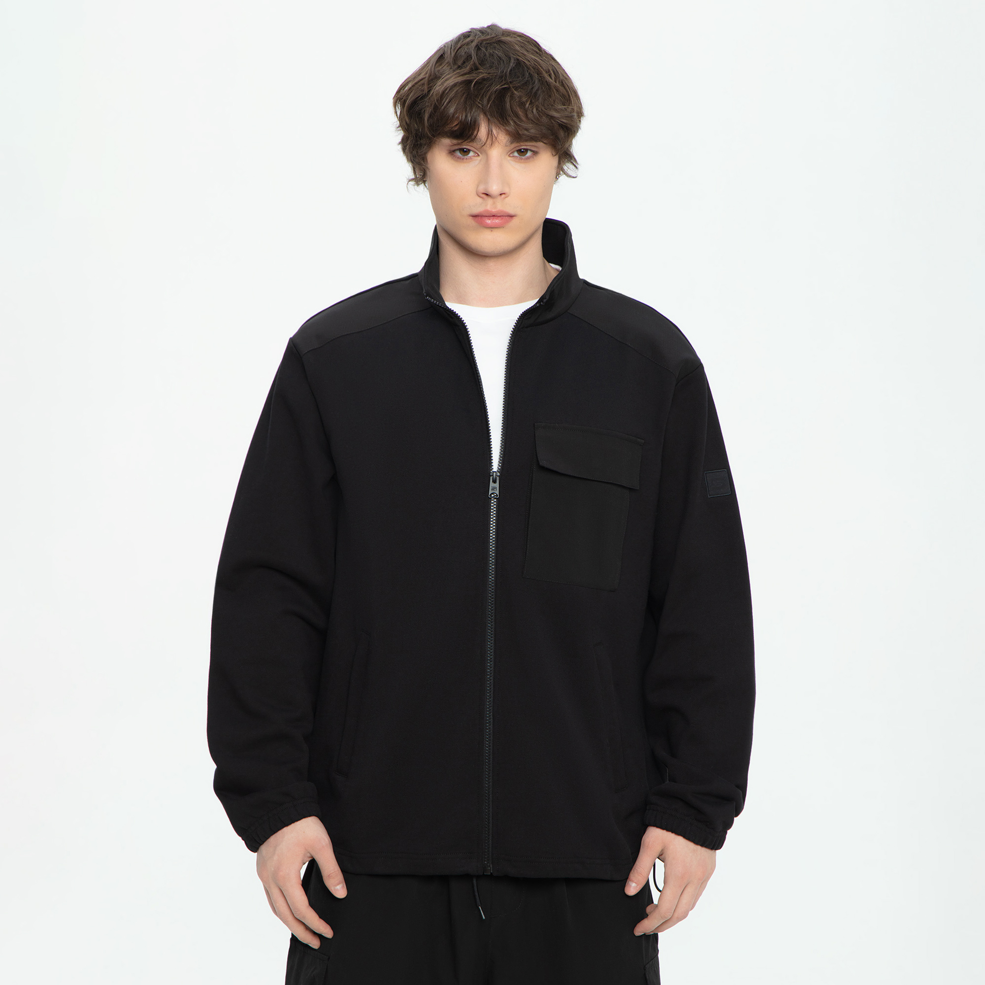 Мужская толстовка Full Zip French Terry Hoodie STREETBEAT SBM-FZ0004-001-L