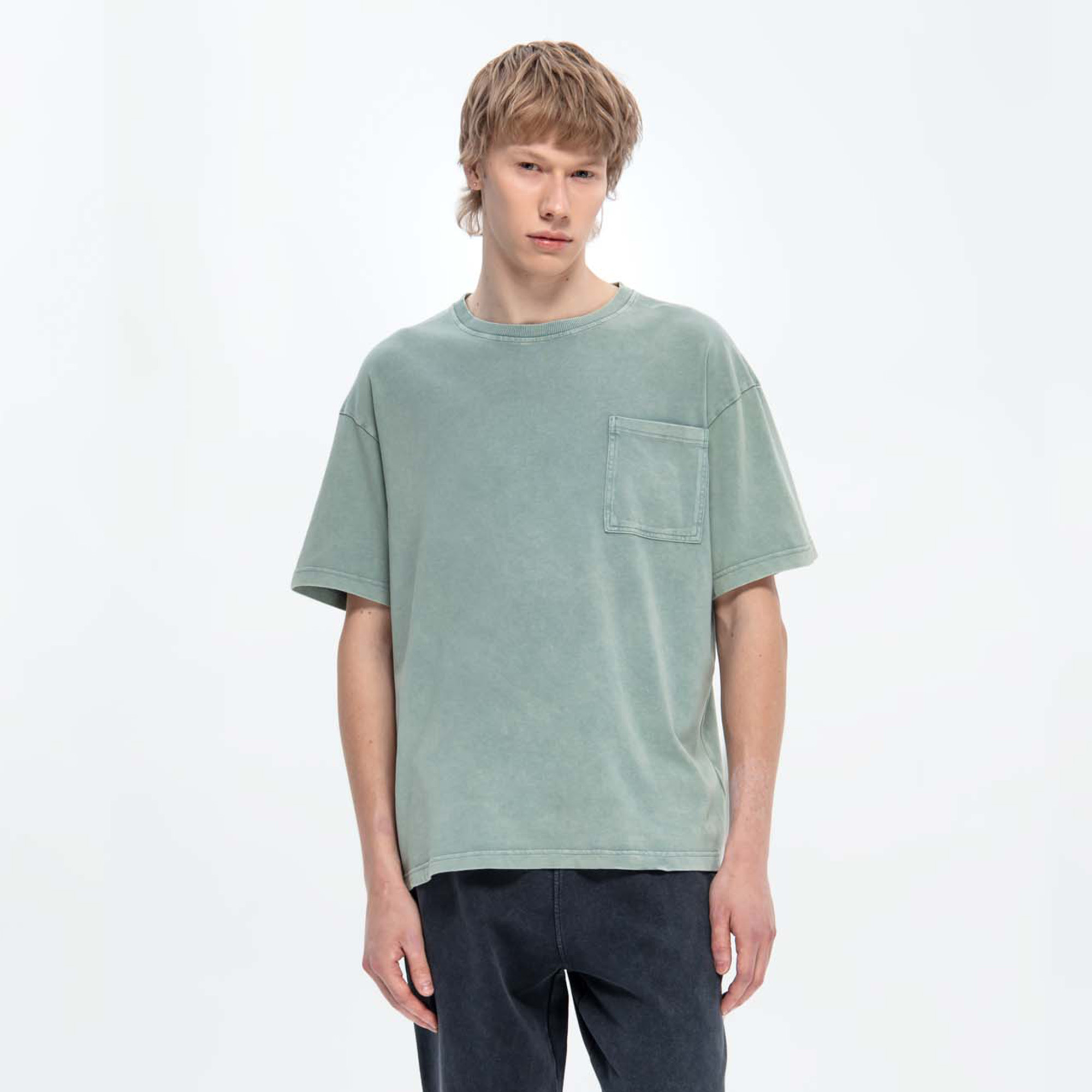 Мужская футболка Washed Pocket Tee STREETBEAT SBM-TEE0222-382-S