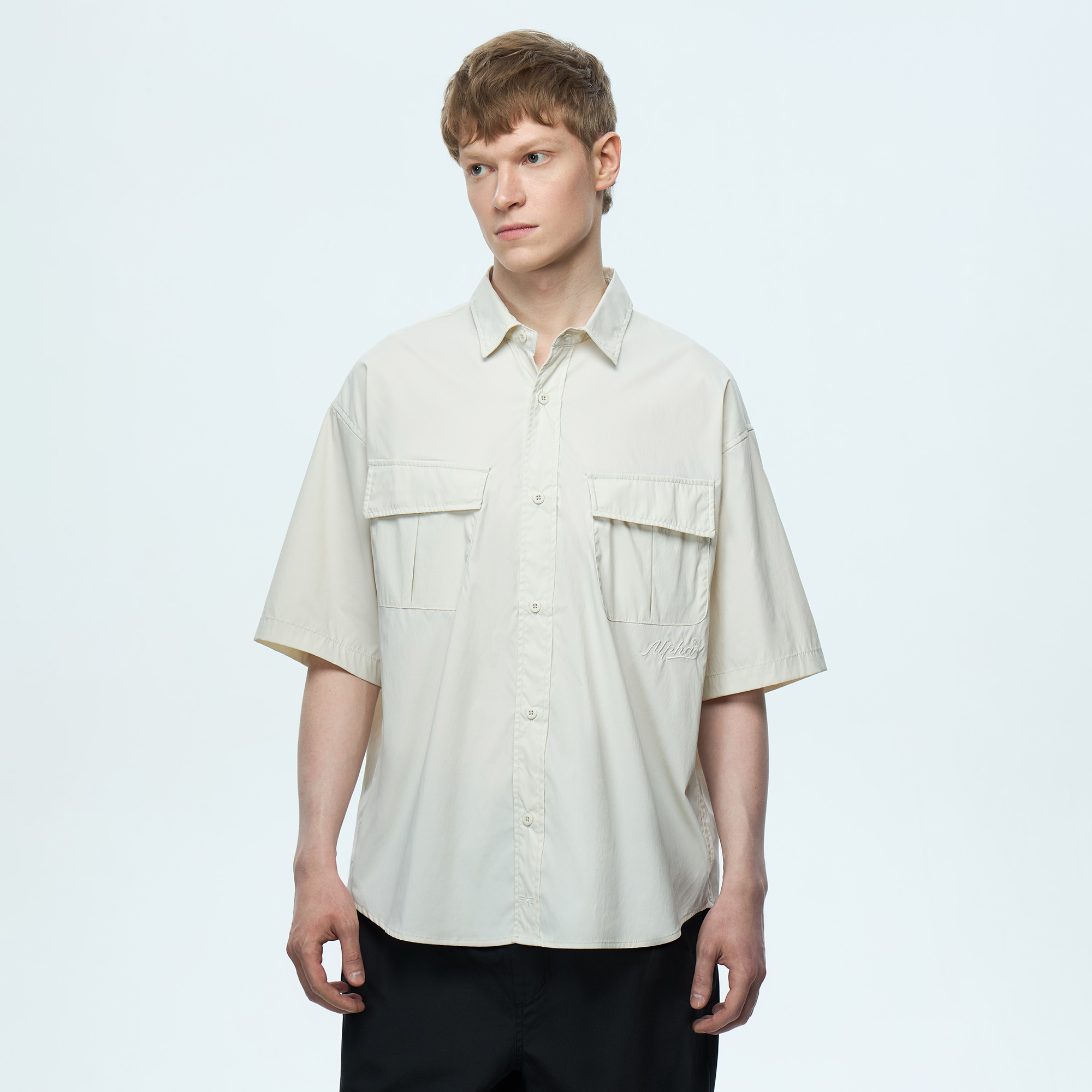 Мужская рубашка Fatigue Relaxed Deco Short Sleeve Shirt Alpha Industries MSS56004C1-099-XL