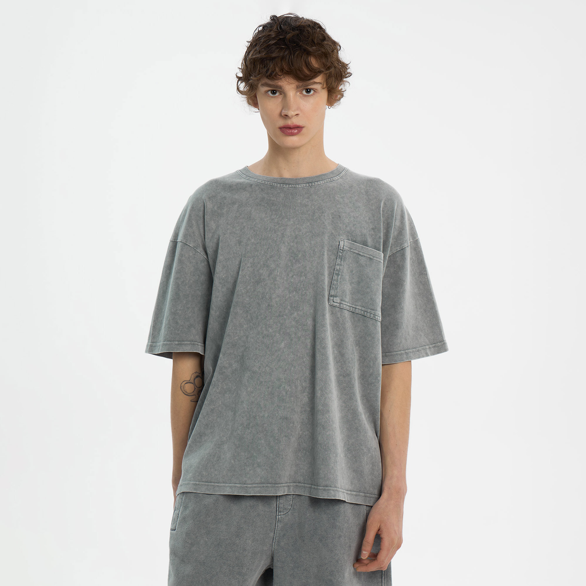 Мужская футболка Washed Pocket Tee STREETBEAT SBM-TEE0222-065-S