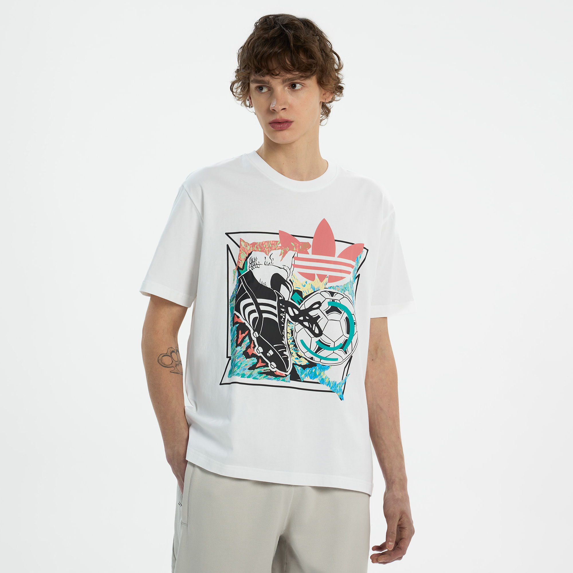 Мужская футболка Archive Anime Football Graphic Tee adidas KD3826-S