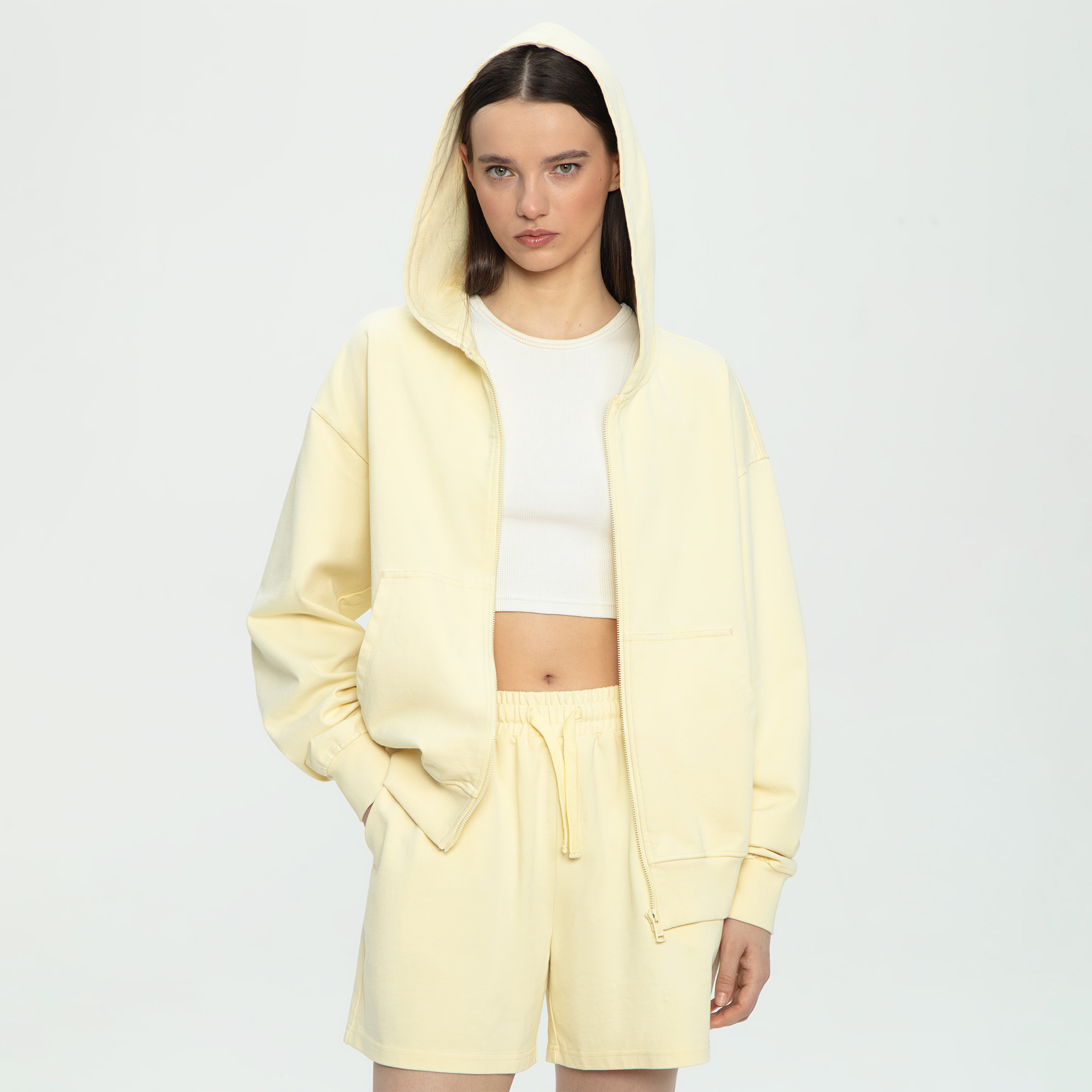 Женская толстовка Full Zip Light Jersey Hoodie STREETBEAT SBW-HDFZ0105-700-L