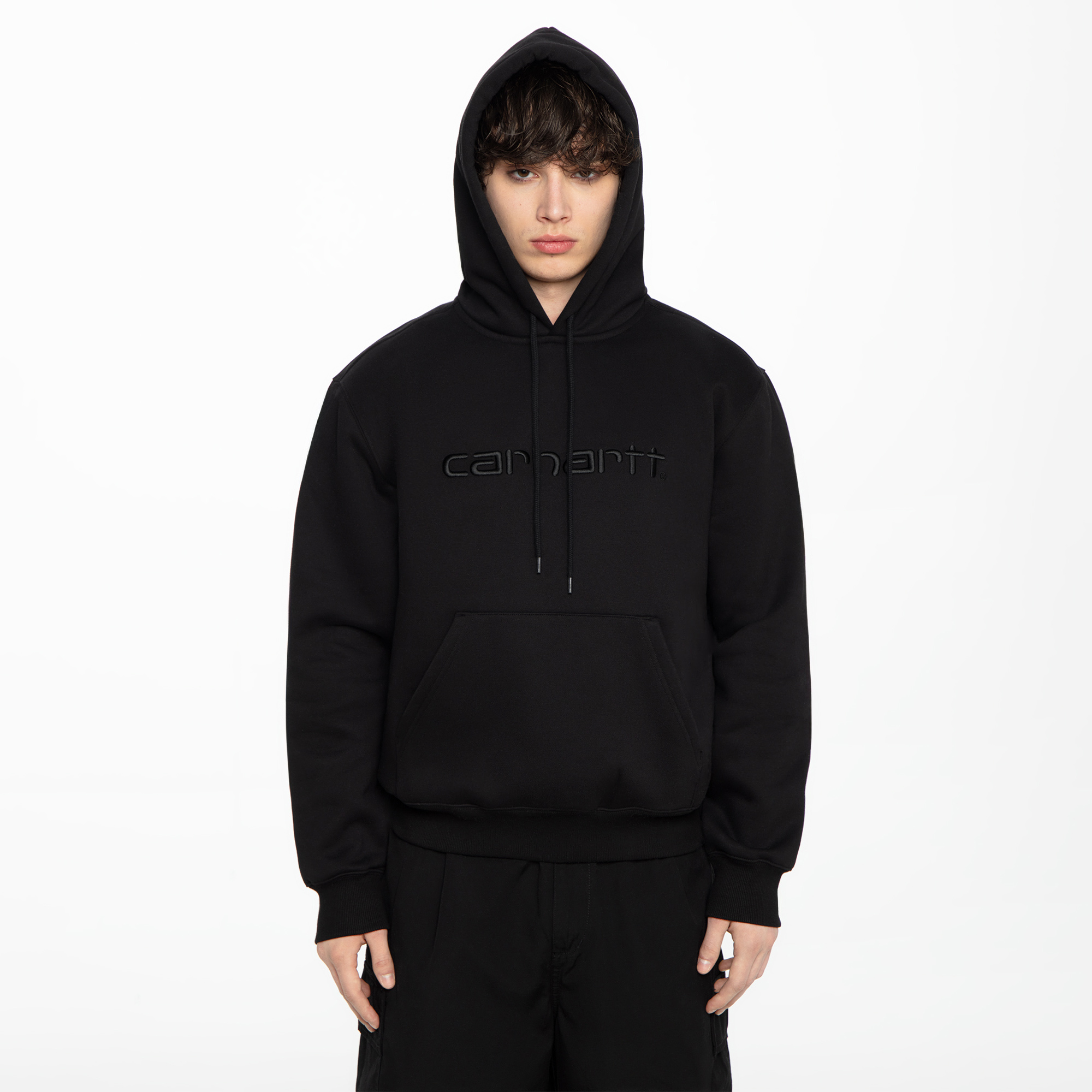 Мужская худи Hooded Sweat Carhartt WIP I030547-BLCK-BLCK-XL
