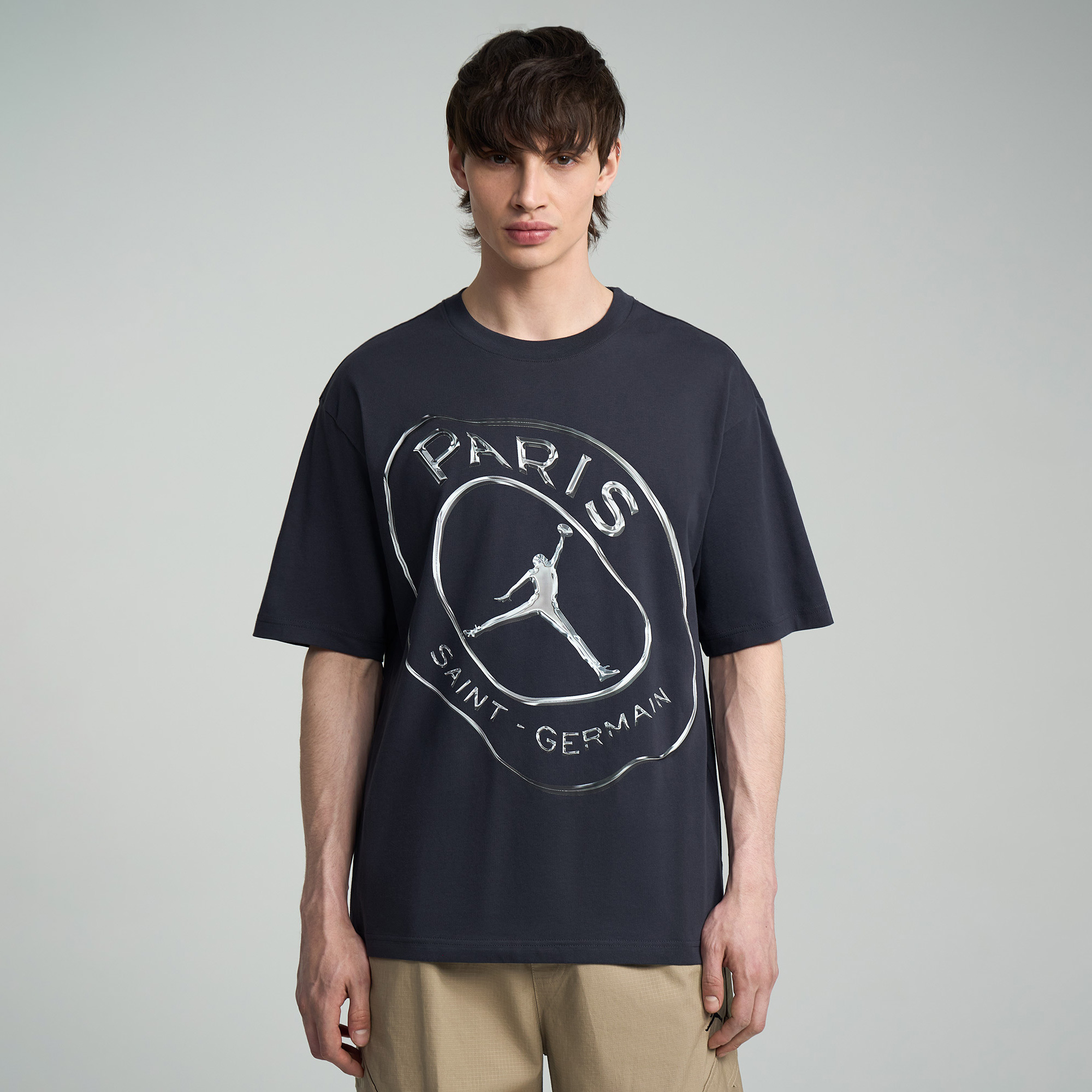 Мужская футболка Paris Saint-Germain Practice T-Shirt Jordan IF3807-018-L