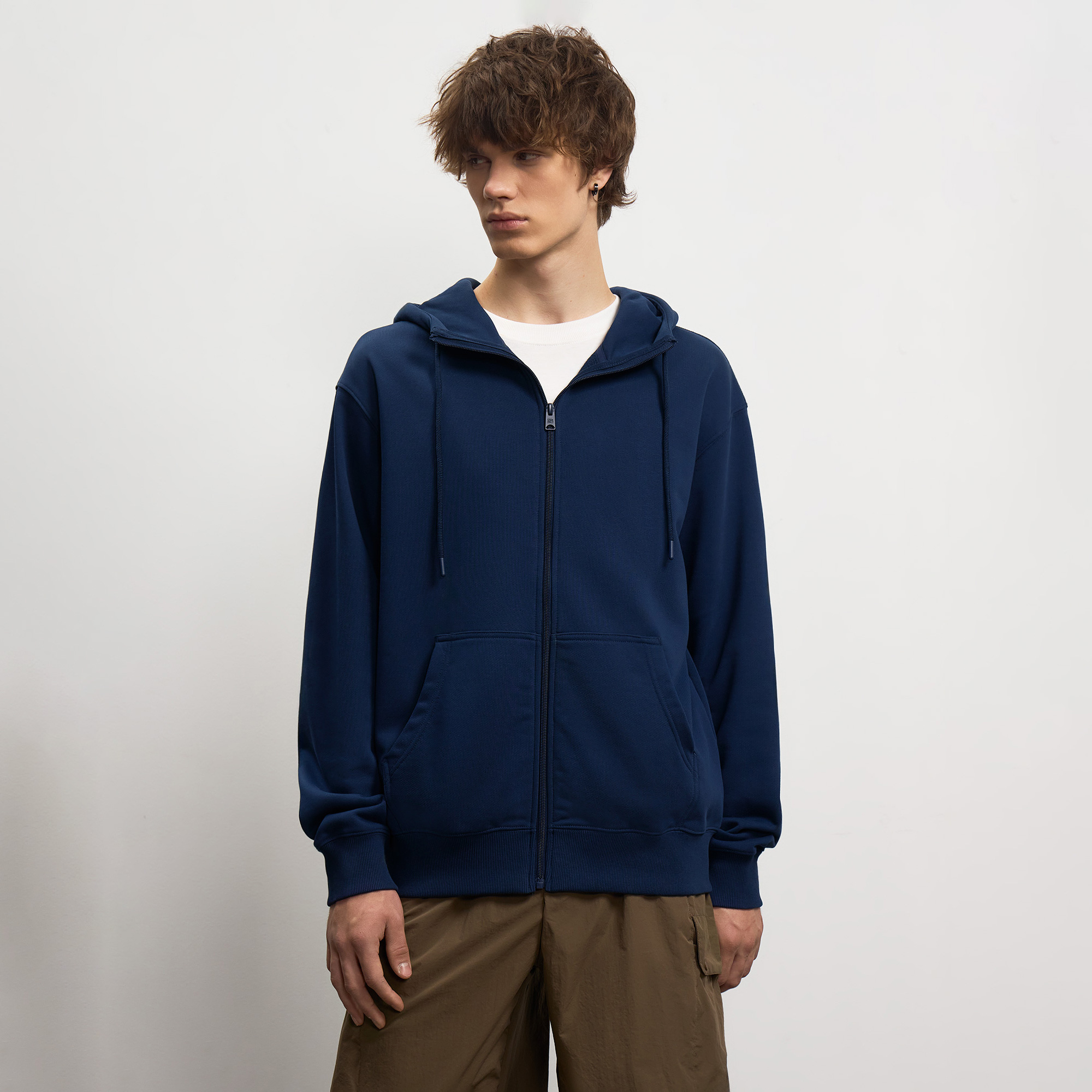 Мужская толстовка Full Zip Basic French Terry Hoodie STREETBEAT SBM-HDFZ0112-400-XL