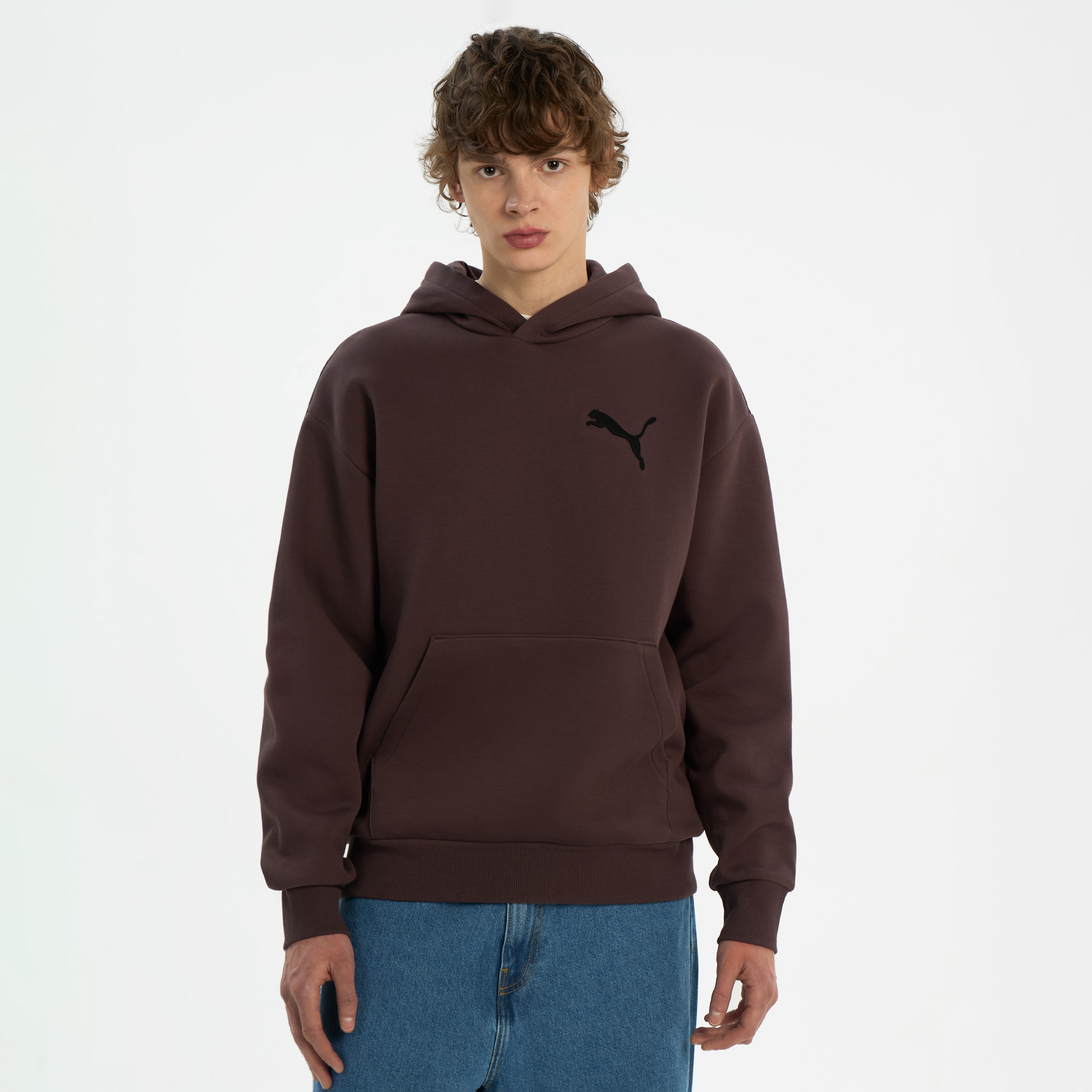 Мужская худи Essentials Elevated Cat Logo Hoodie PUMA 63439231-L