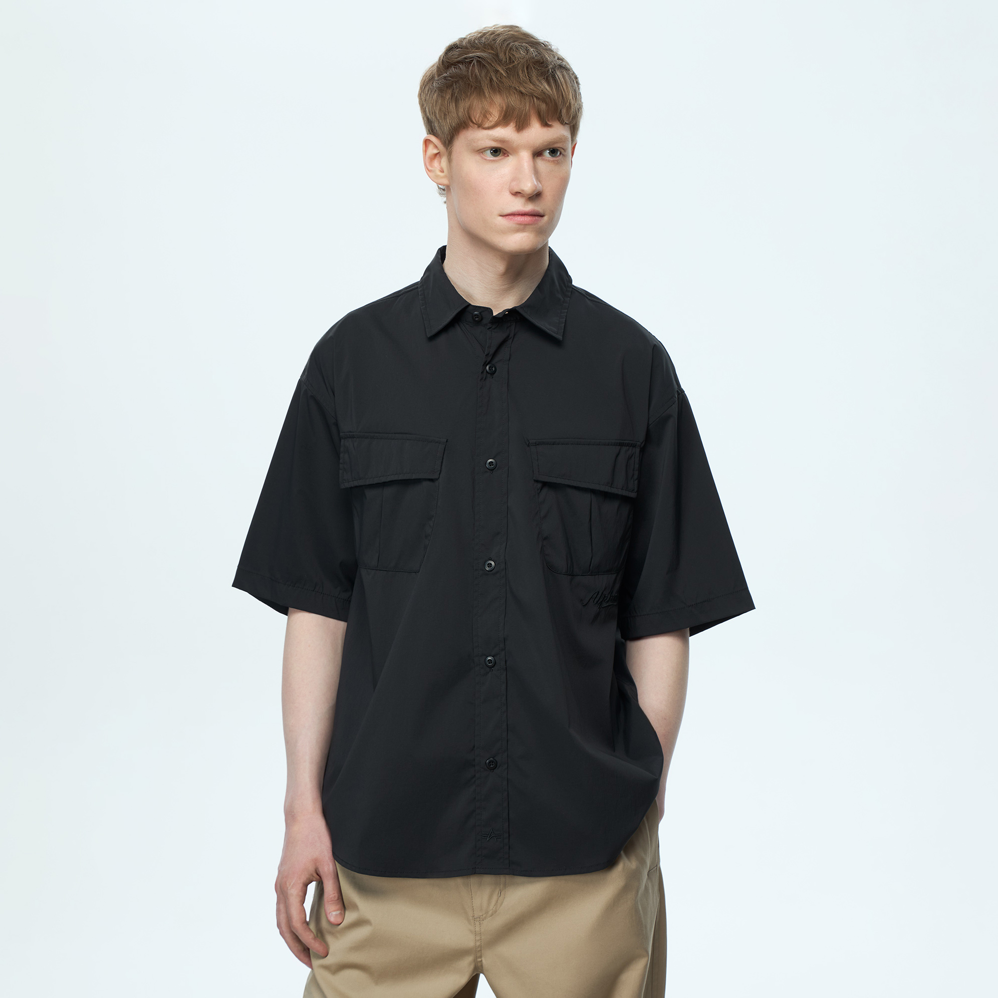 Мужская рубашка Fatigue Relaxed Deco Short Sleeve Shirt Alpha Industries MSS56004C1-001-S
