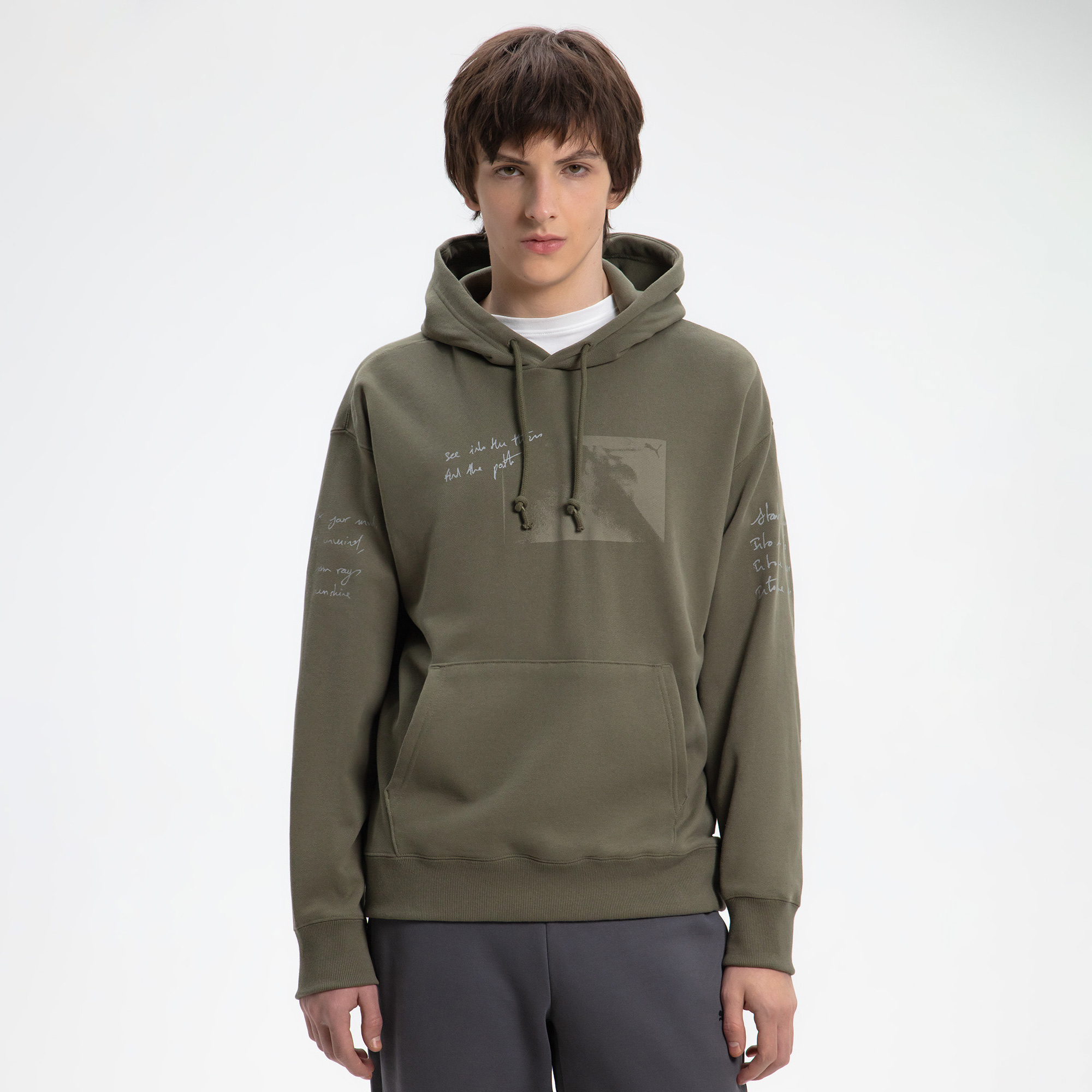 Мужская худи Graphic Forest Hoodie PUMA 63248281-S