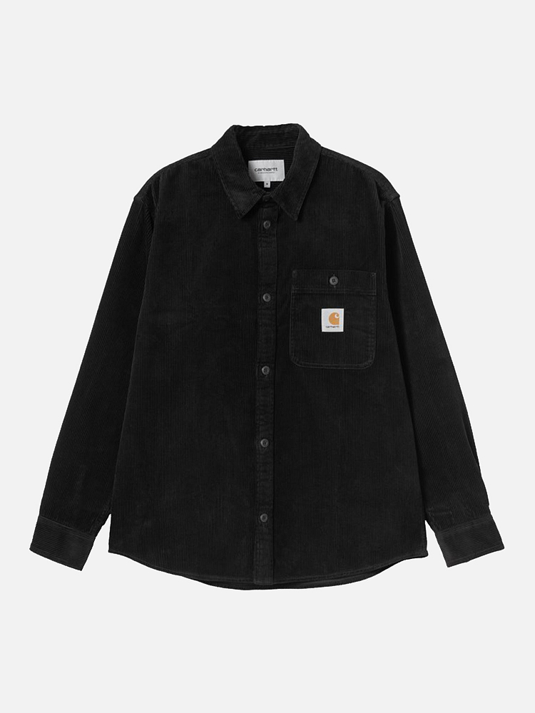 Мужская рубашка Flint Shirt Carhartt WIP I035837-BLACK-XL