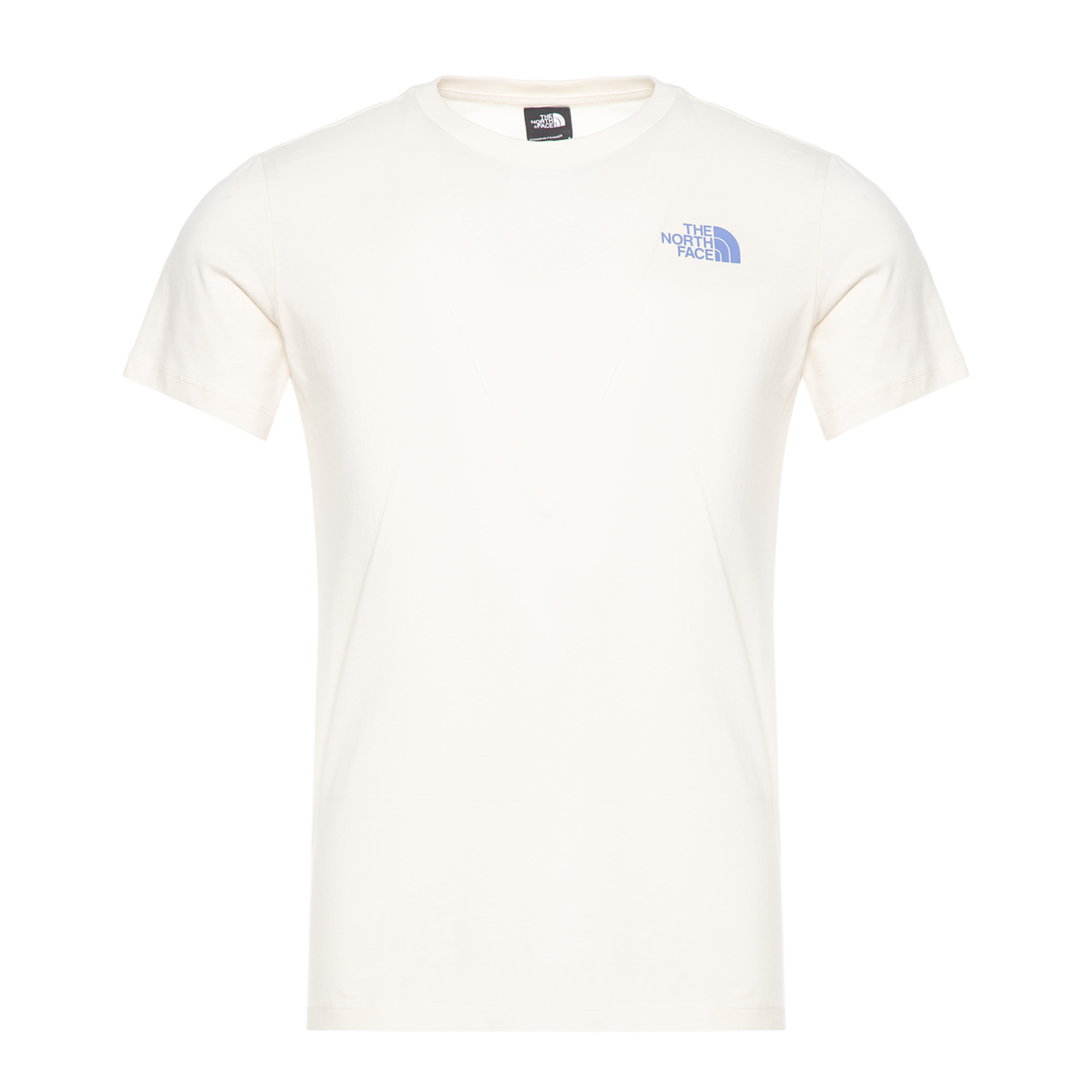 Женская футболка S/S BOX NSE Tailgrid White Dune/Virtual Blue The North Face NF0A8C4W9731-XS