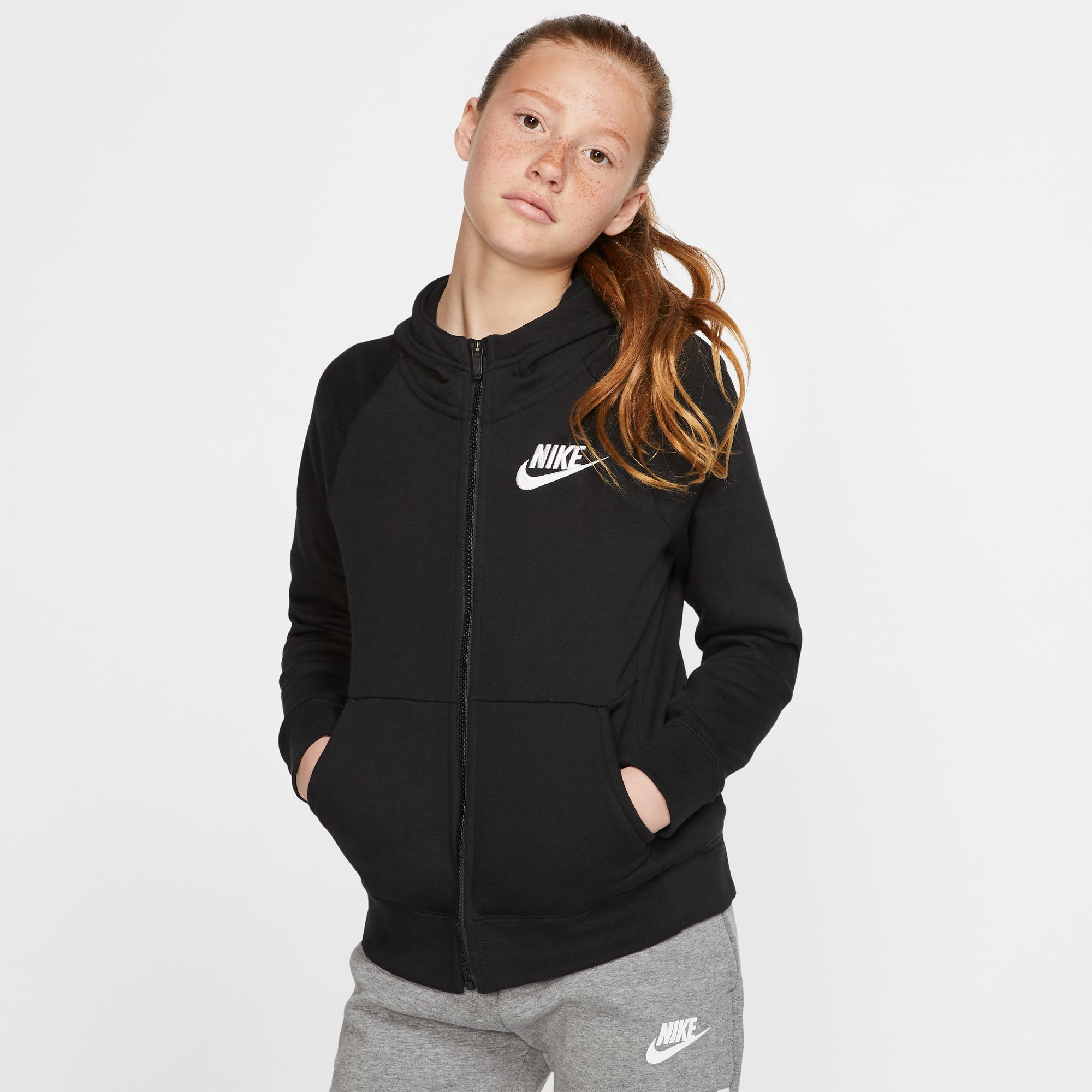 Подростковая толстовка Full Zip Hoodie Nike BV2712-010-XS