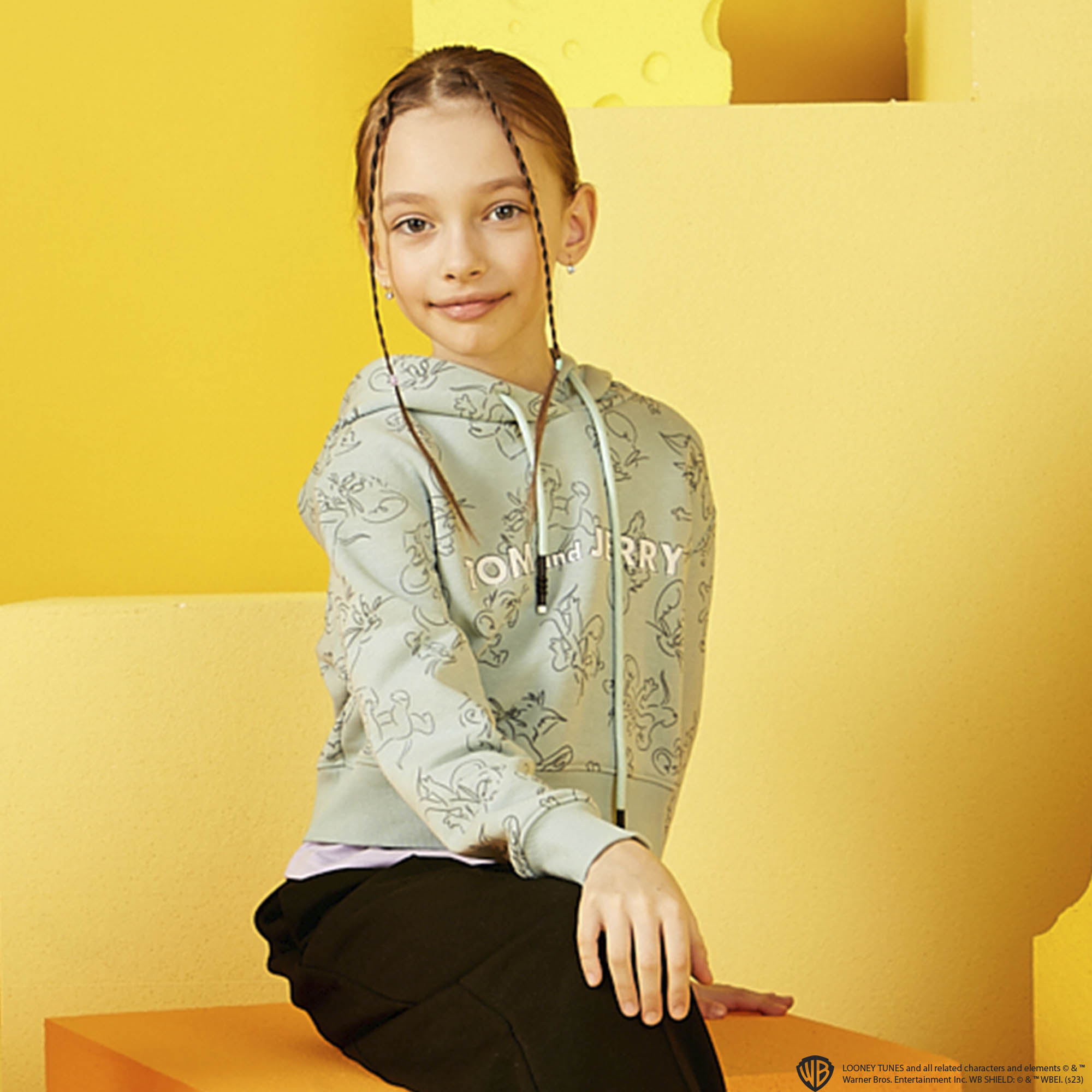 Подростковая короткая худи Street Beat Hoodie & Tom and Jerry STREETBEAT SBK-HDY0067-320-S