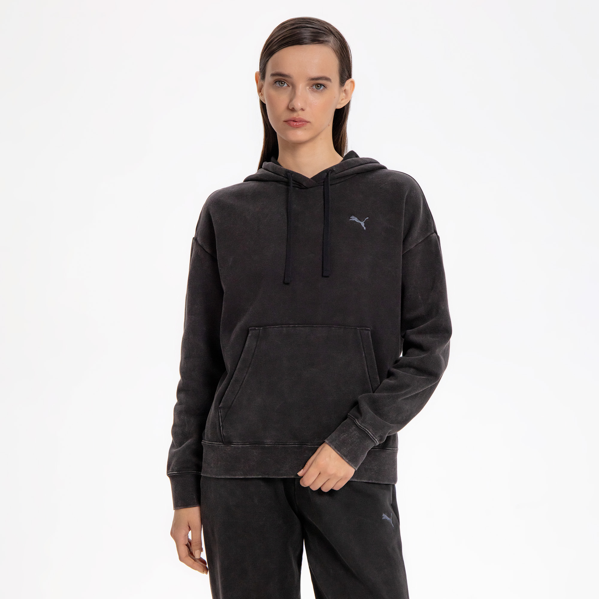 Женская худи Essentials Elevated Relaxed Wash Hoodie PUMA 68810301-S